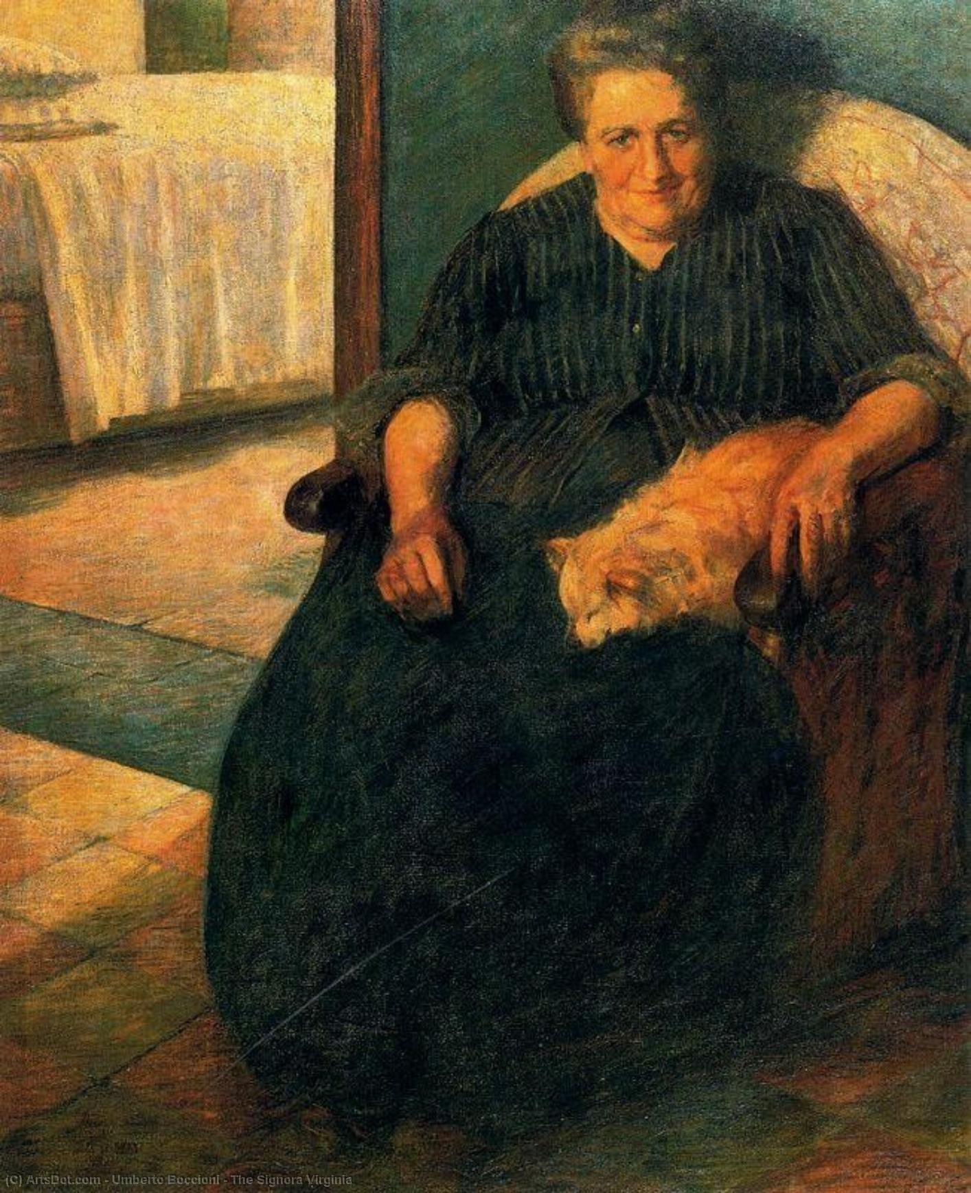 Order Oil Painting Replica The Signora Virginia, 1905 by Umberto Boccioni (1882-1916, Italy) | ArtsDot.com