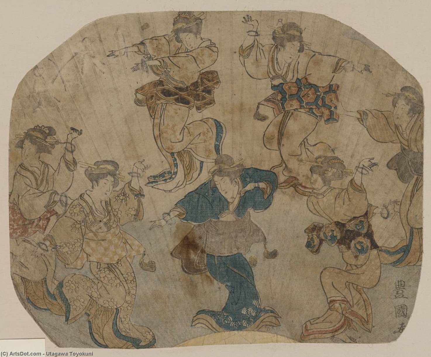 Buy Museum Art Reproductions Dance, 1814 by Utagawa Toyokuni (1769-1825) | ArtsDot.com