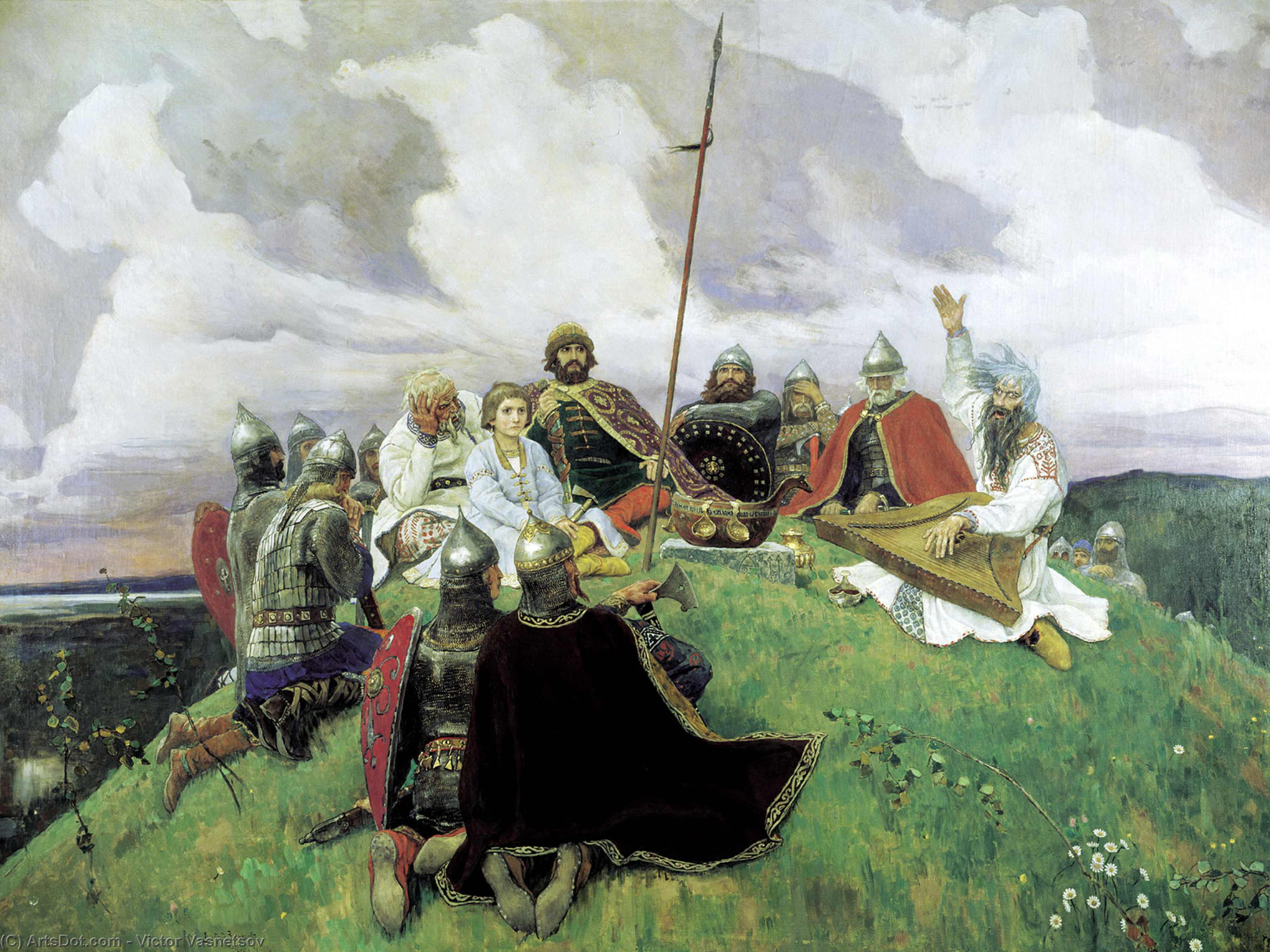 Order Paintings Reproductions Boyan, 1910 by Victor Vasnetsov (1848-1926, Russia) | ArtsDot.com