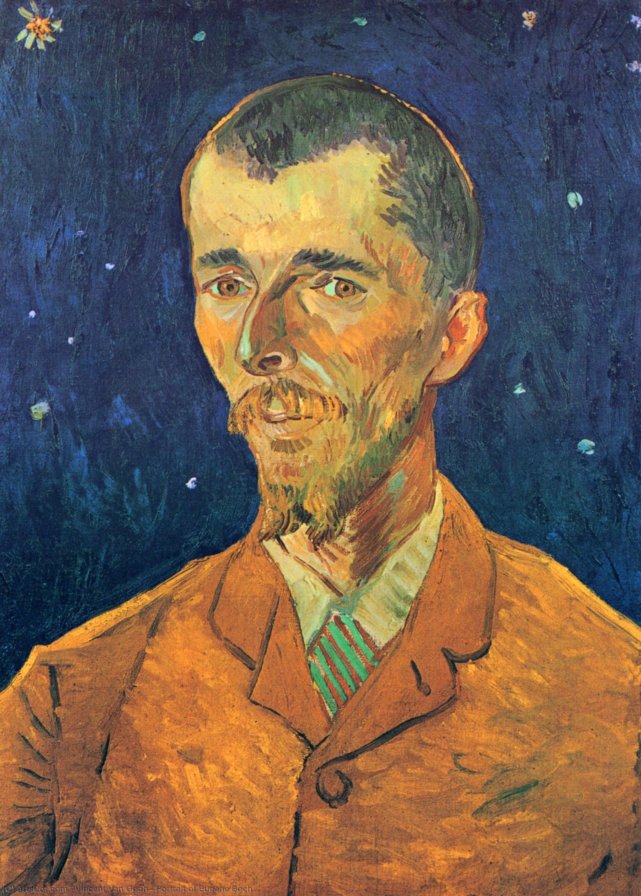 Order Oil Painting Replica Portrait of Eugene Boch, 1888 by Vincent Van Gogh (1853-1890, Netherlands) | ArtsDot.com