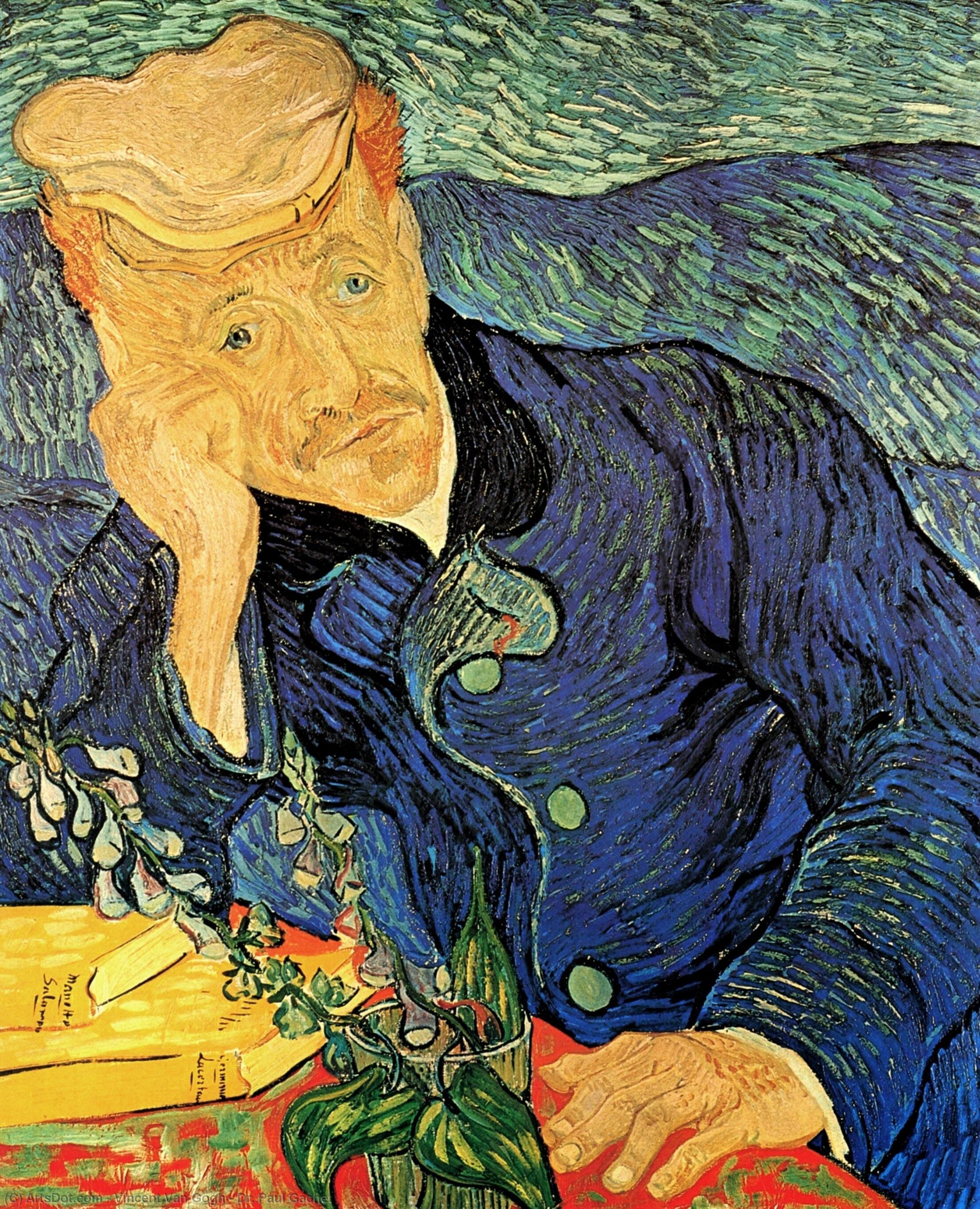 Order Oil Painting Replica Dr. Paul Gachet, 1890 by Vincent Van Gogh (1853-1890, Netherlands) | ArtsDot.com