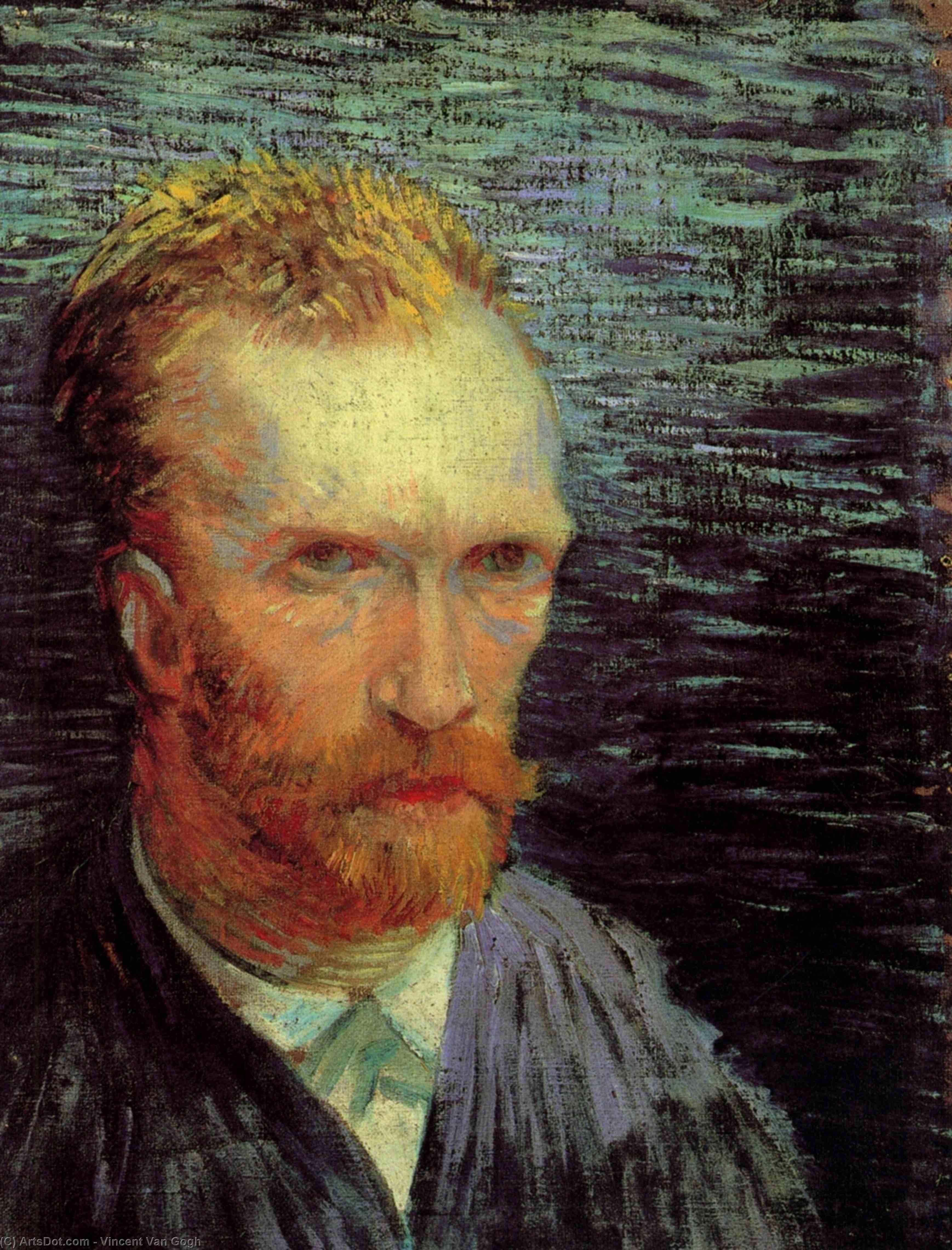 Order Oil Painting Replica Self-Portrait (10), 1887 by Vincent Van Gogh (1853-1890, Netherlands) | ArtsDot.com