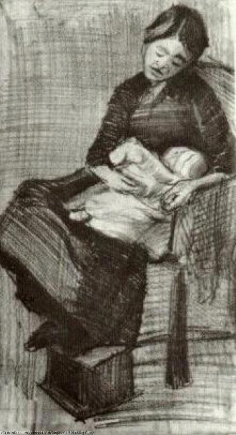 Order Artwork Replica Sien Nursing Baby, 1882 by Vincent Van Gogh (1853-1890, Netherlands) | ArtsDot.com