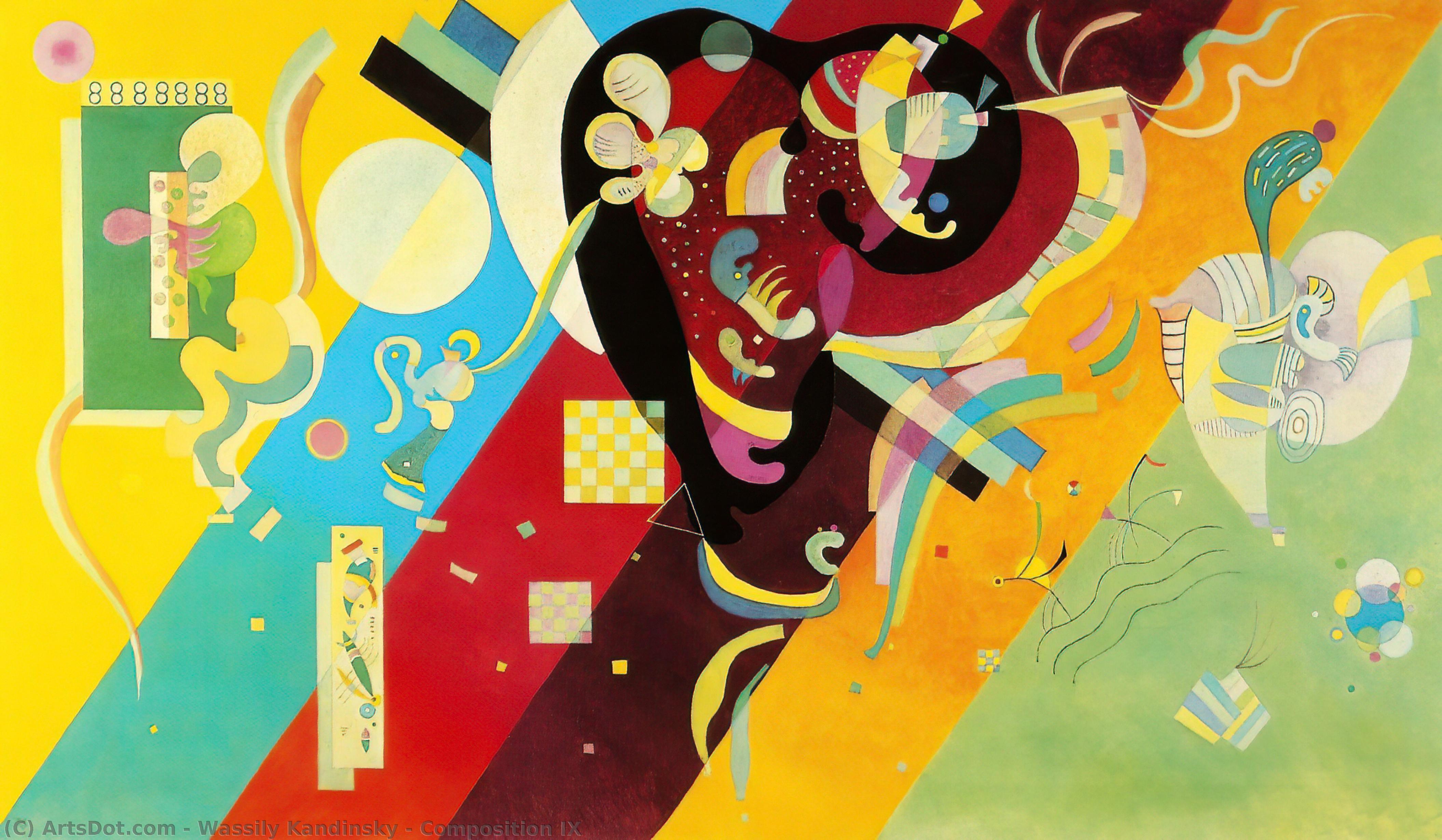 Comprar Reproducciones De Arte Del Museo Composition IX, 1936 de Wassily Kandinsky (1866-1944, Russia) | ArtsDot.com