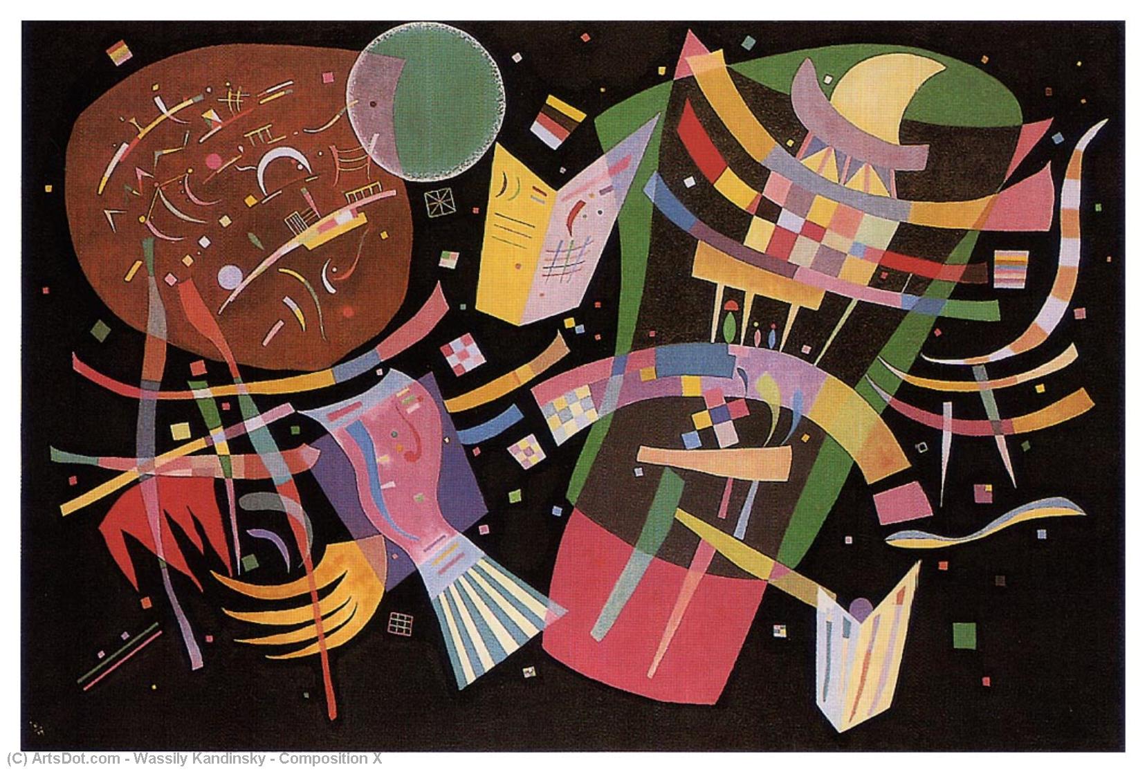 Order Oil Painting Replica Composition X, 1939 by Wassily Kandinsky (1866-1944, Russia) | ArtsDot.com