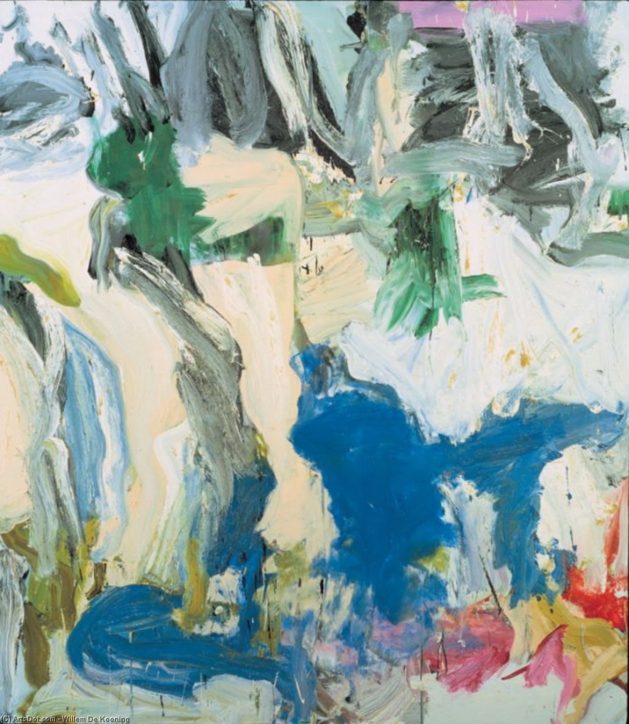 Buy Museum Art Reproductions Two trees on Mary Street . . . Amen!, 1975 by Willem De Kooning (Inspired By) (1904-1997, Netherlands) | ArtsDot.com