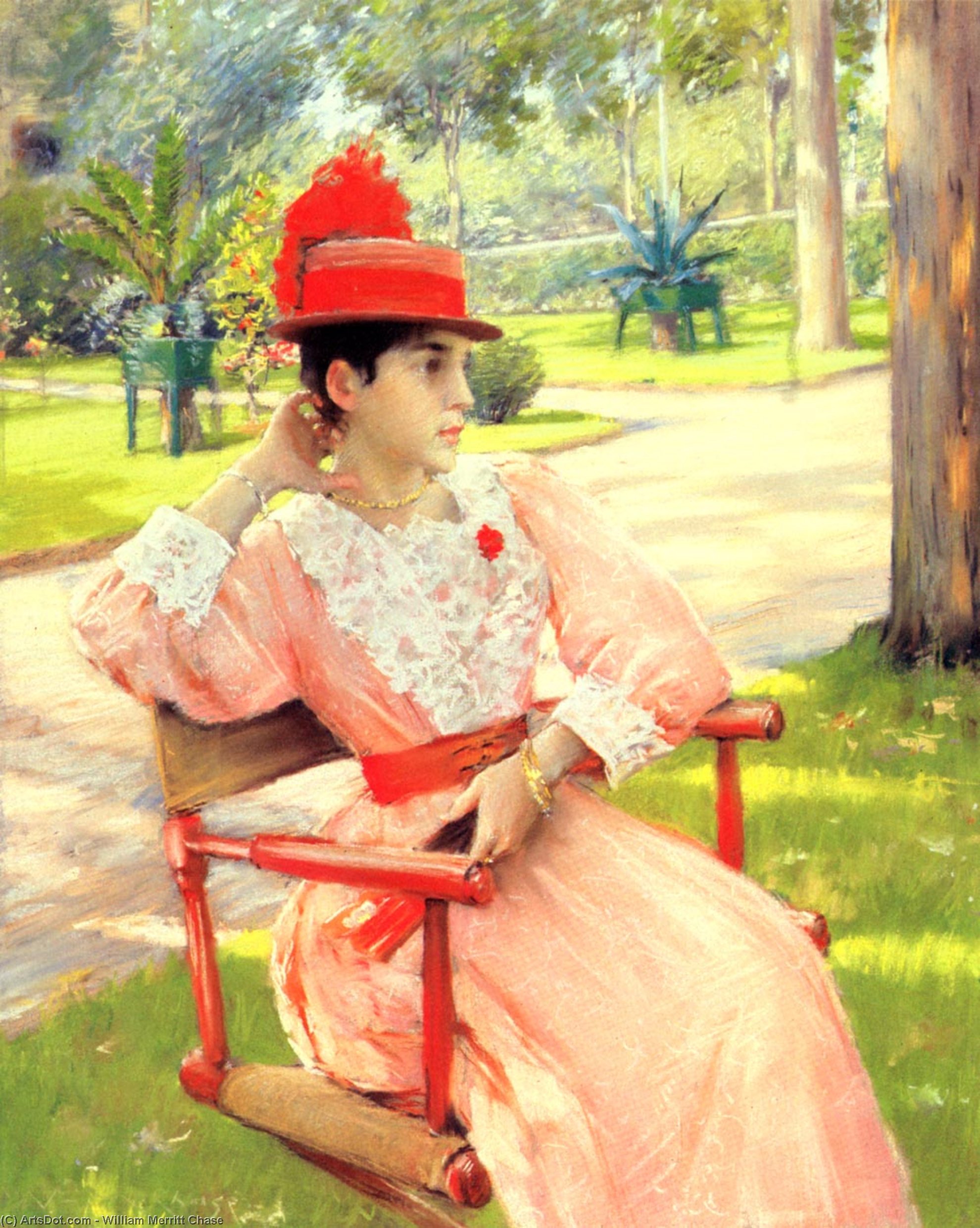 Order Oil Painting Replica Afternoon In The Park, 1890 by William Merritt Chase (1849-1916, United States) | ArtsDot.com