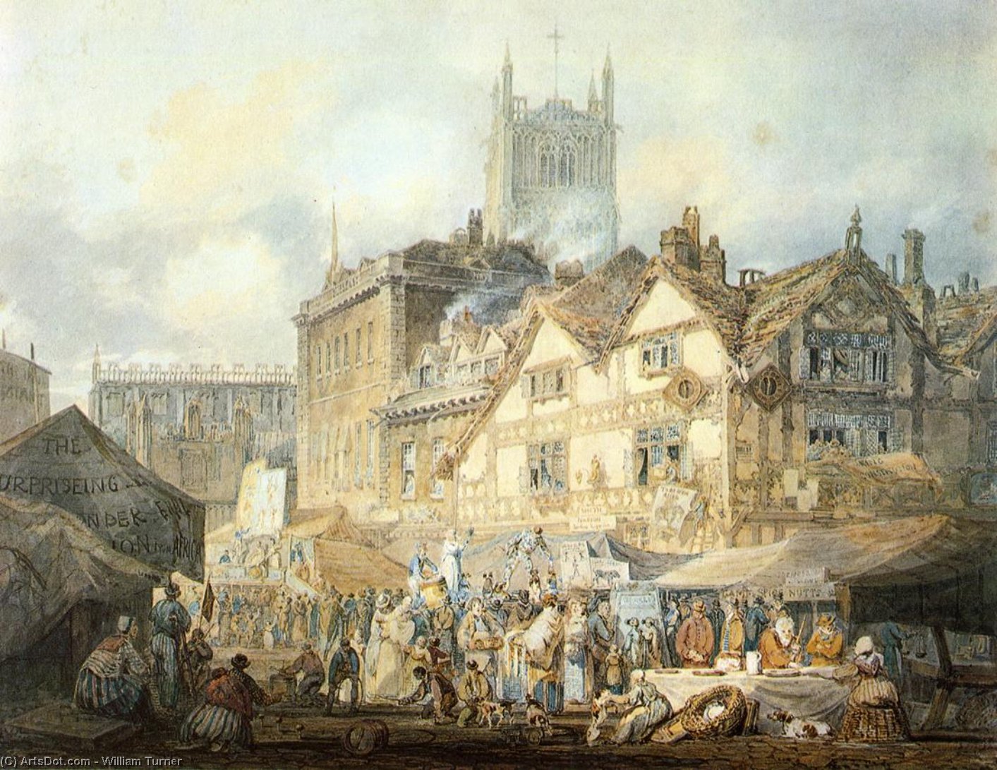 Buy Museum Art Reproductions Wolverhampton, Staffordshire, 1796 by William Turner (1775-1851, United Kingdom) | ArtsDot.com