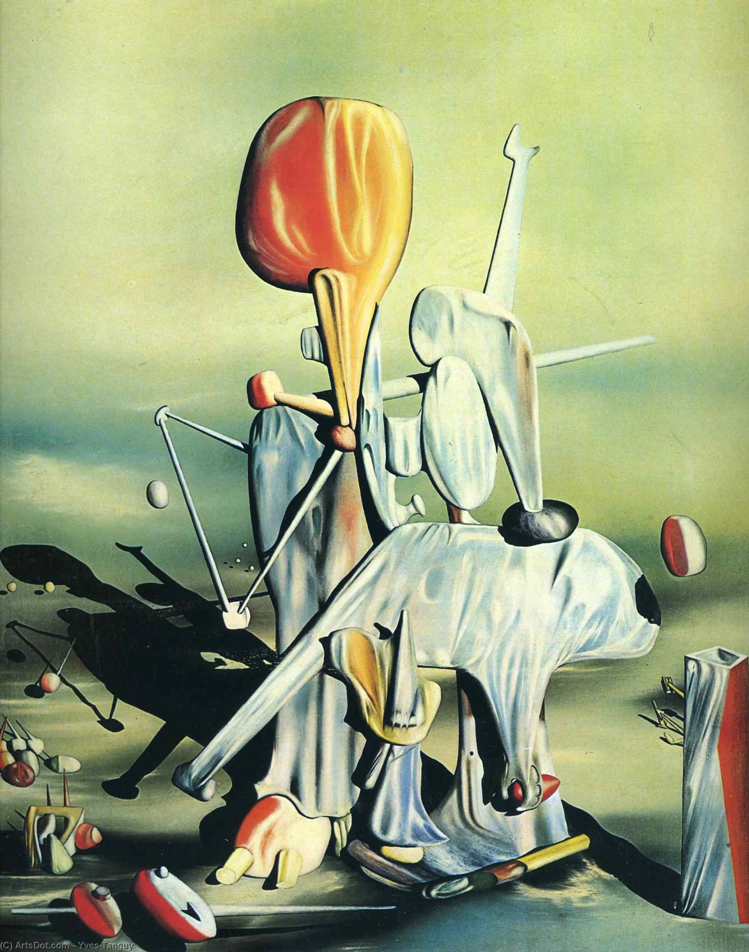 Order Oil Painting Replica Through Birds Through Fire But Not Through Glass, 1943 by Yves Tanguy (Inspired By) (1900-1955, France) | ArtsDot.com