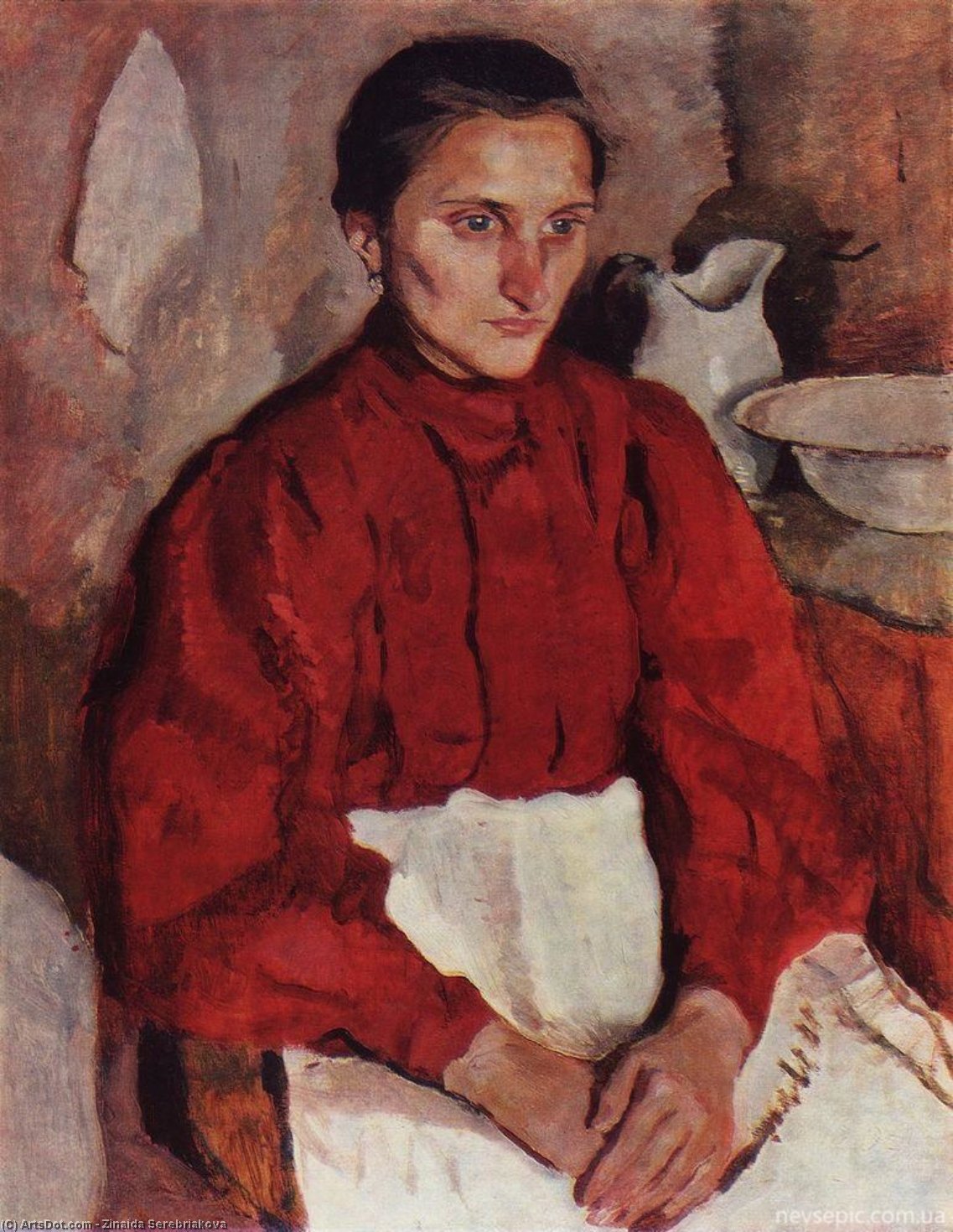 Buy Museum Art Reproductions Portrait of a nurse, 1907 by Zinaida Serebriakova (Inspired By) (1884-1967, Ukraine) | ArtsDot.com