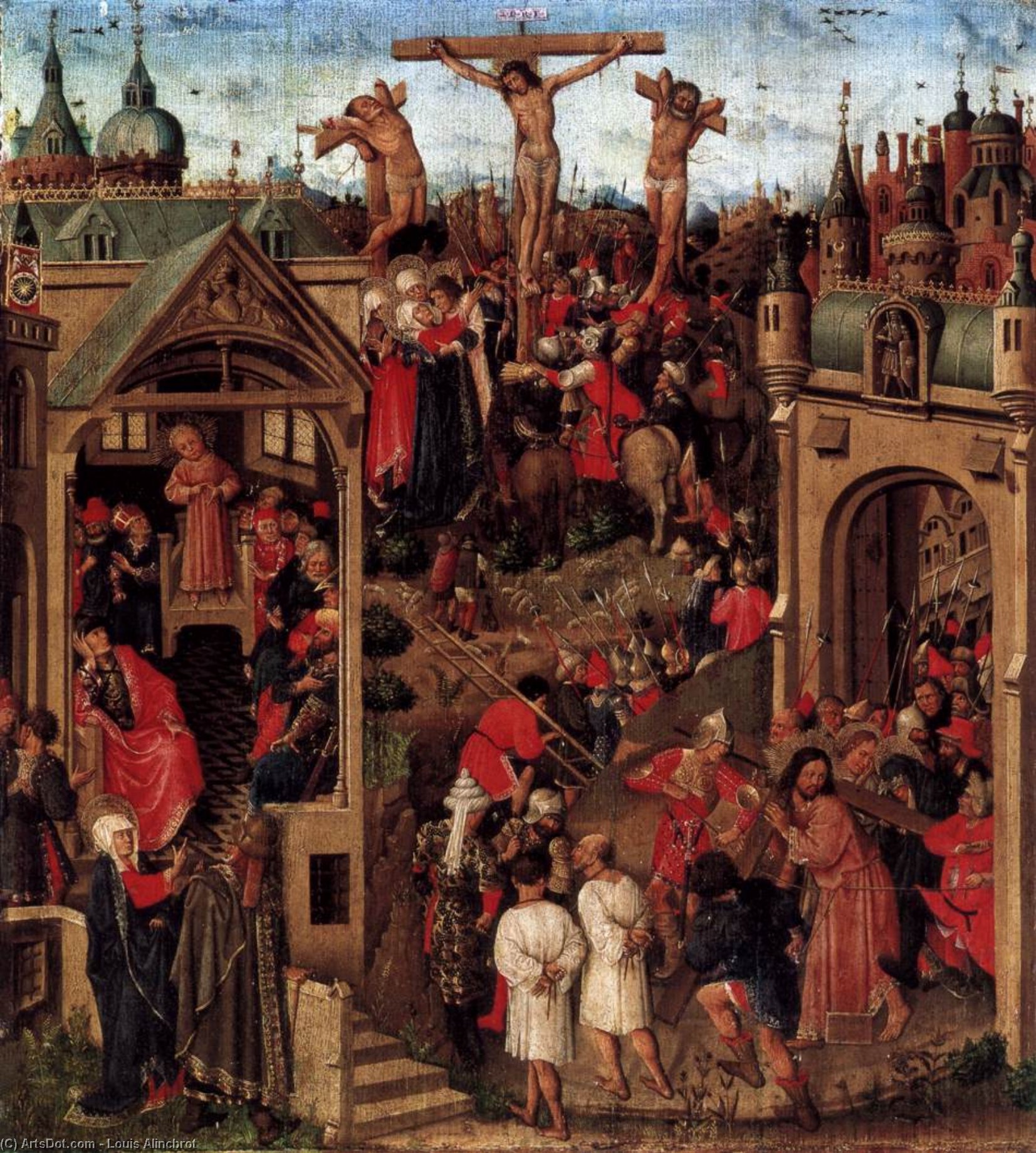 Order Oil Painting Replica Scenes from the Life of Christ, 1440 by Louis Alincbrot (1405-1460, Belgium) | ArtsDot.com