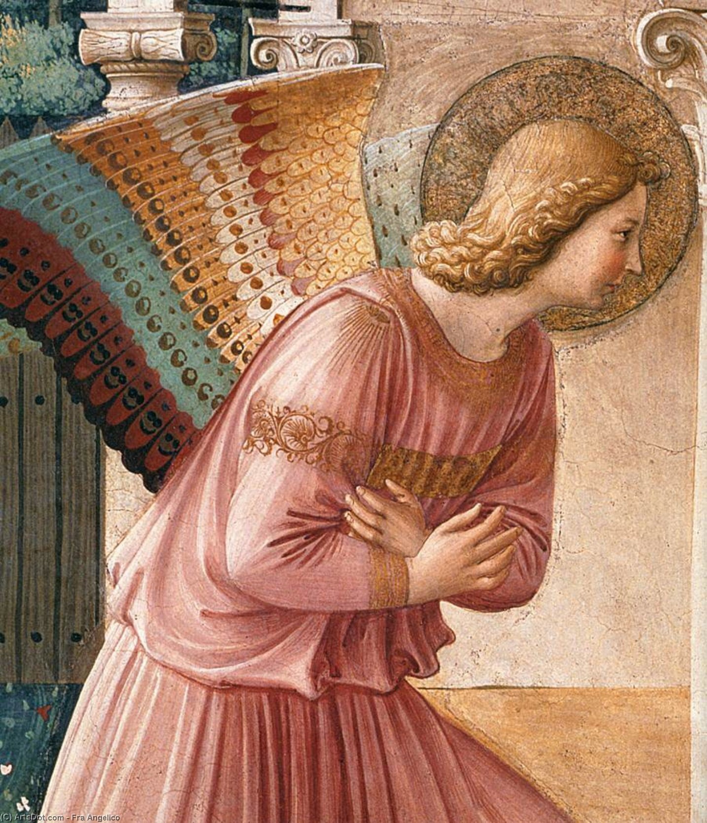 Order Artwork Replica The Annunciation (detail), 1442 by Fra Angelico (1395-1455, Italy) | ArtsDot.com