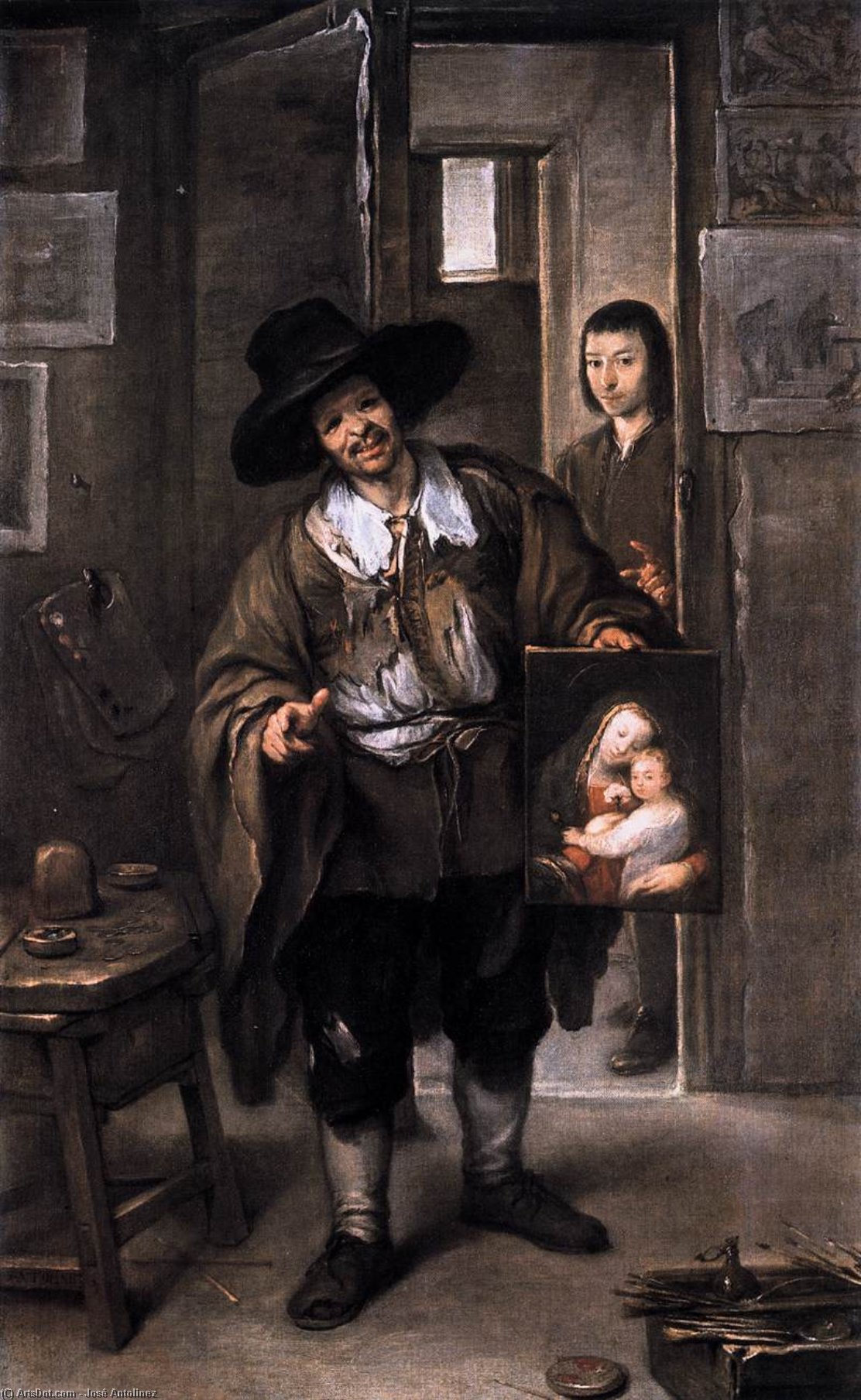 Buy Museum Art Reproductions The Picture Merchant, 1670 by José Antolinez (1635-1675, Spain) | ArtsDot.com