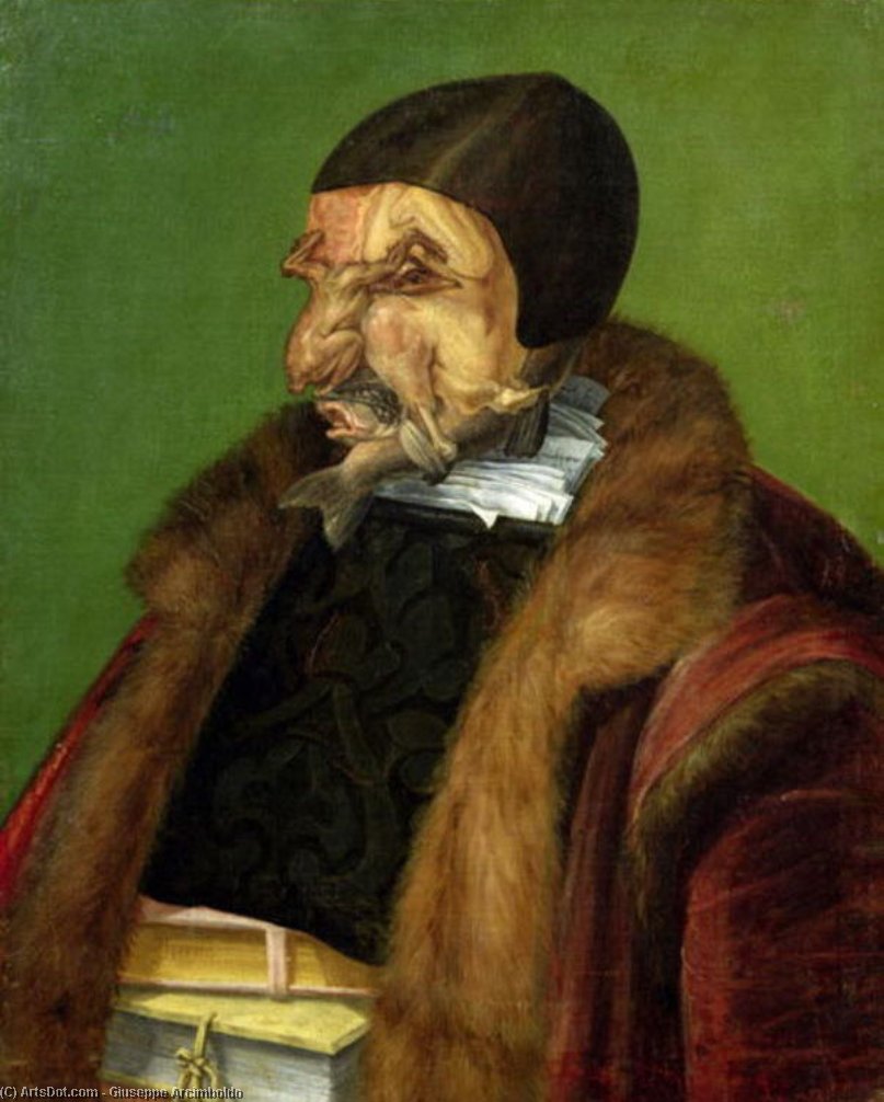 Buy Museum Art Reproductions The Jurist, 1566 by Giuseppe Arcimboldo (1527-1593, Italy) | ArtsDot.com