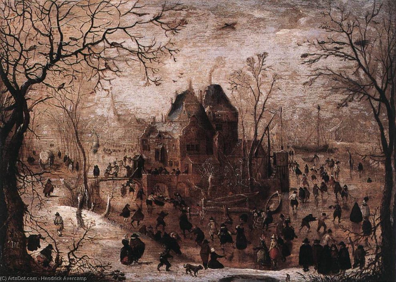 Buy Museum Art Reproductions Winter Landscape, 1605 by Hendrick Avercamp (1585-1634, Netherlands) | ArtsDot.com
