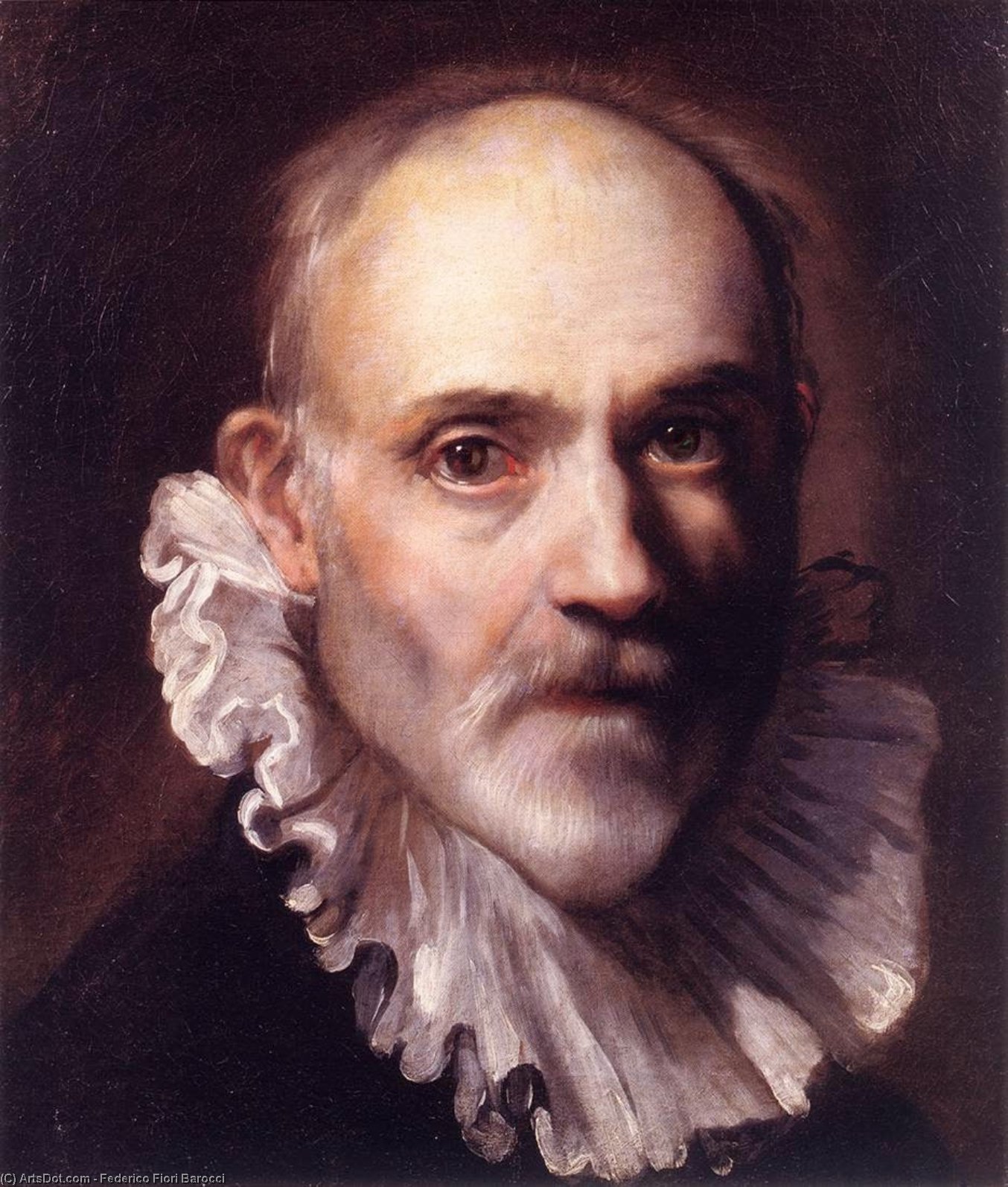 Order Oil Painting Replica Self-Portrait, 1600 by Federico Fiori Barocci (1535-1612, Italy) | ArtsDot.com