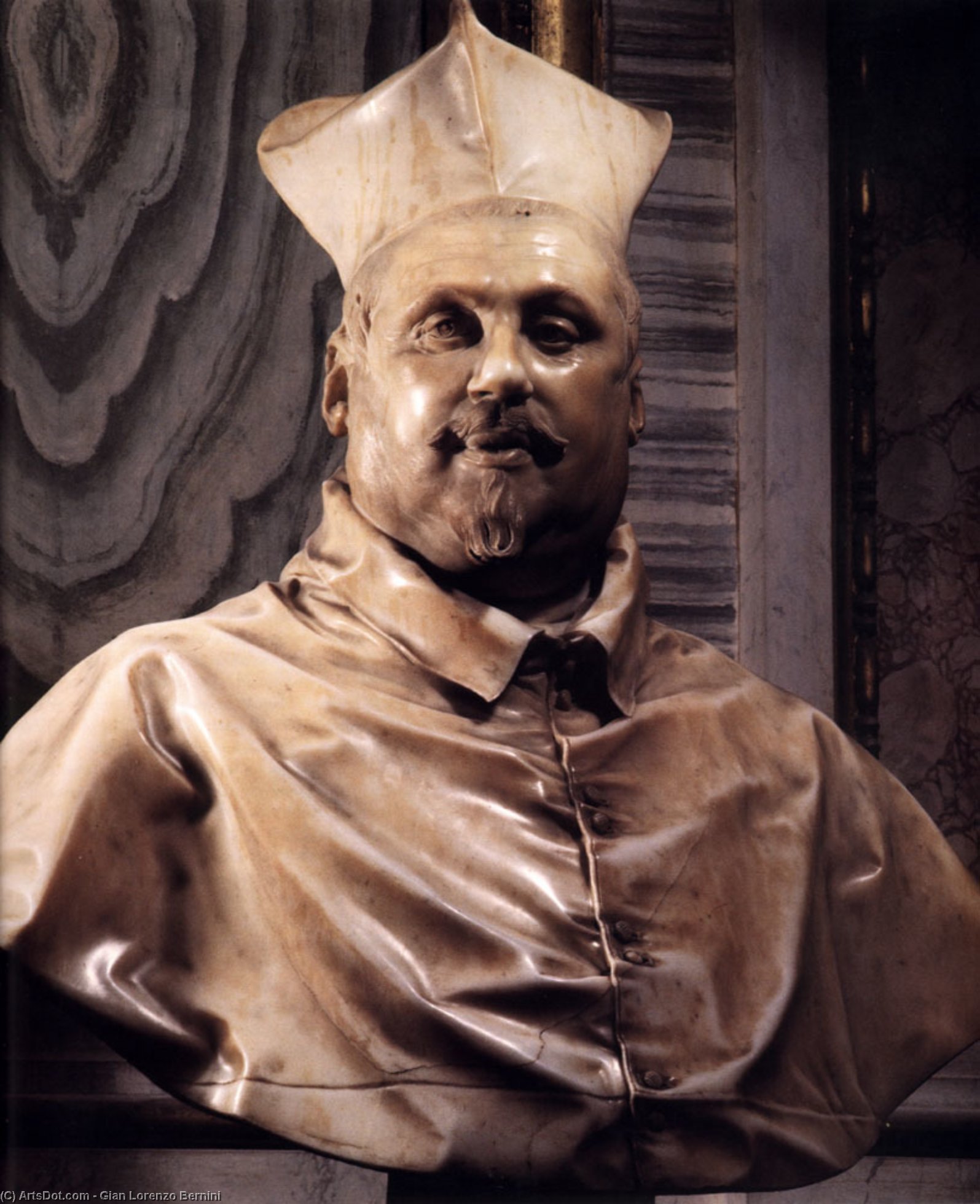 Order Artwork Replica Bust of Cardinal Scipione Borghese by Gian Lorenzo Bernini (1598-1680, Italy) | ArtsDot.com