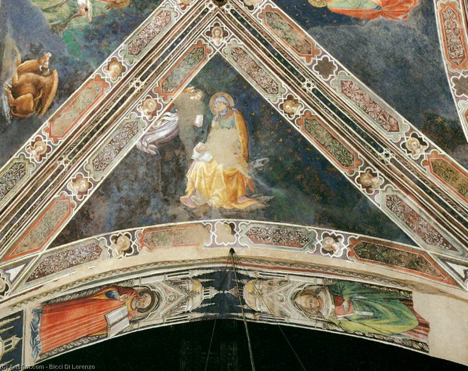 Order Artwork Replica The Four Evangelists (detail), 1447 by Bicci Di Lorenzo (1350-1427, Italy) | ArtsDot.com