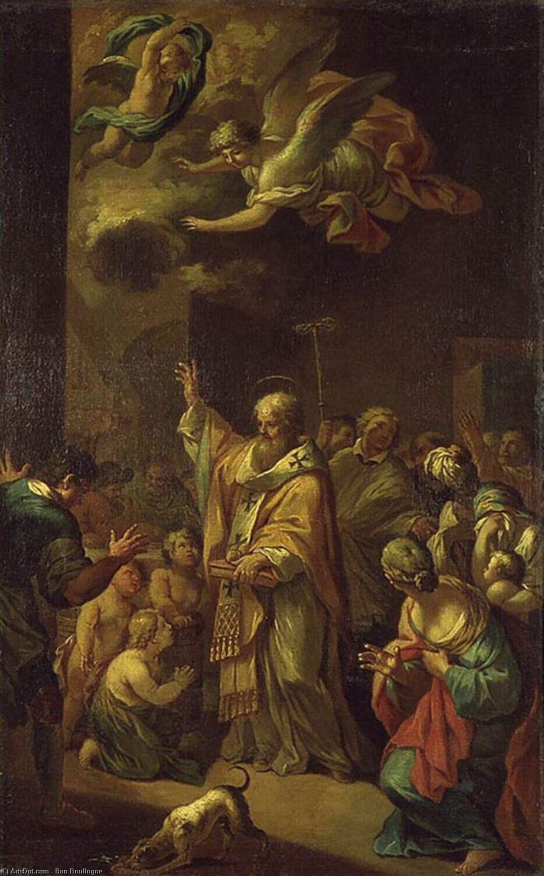 Buy Museum Art Reproductions St Nicholas Resuscitates the Children by Bon Boullogne (1649-1717, France) | ArtsDot.com