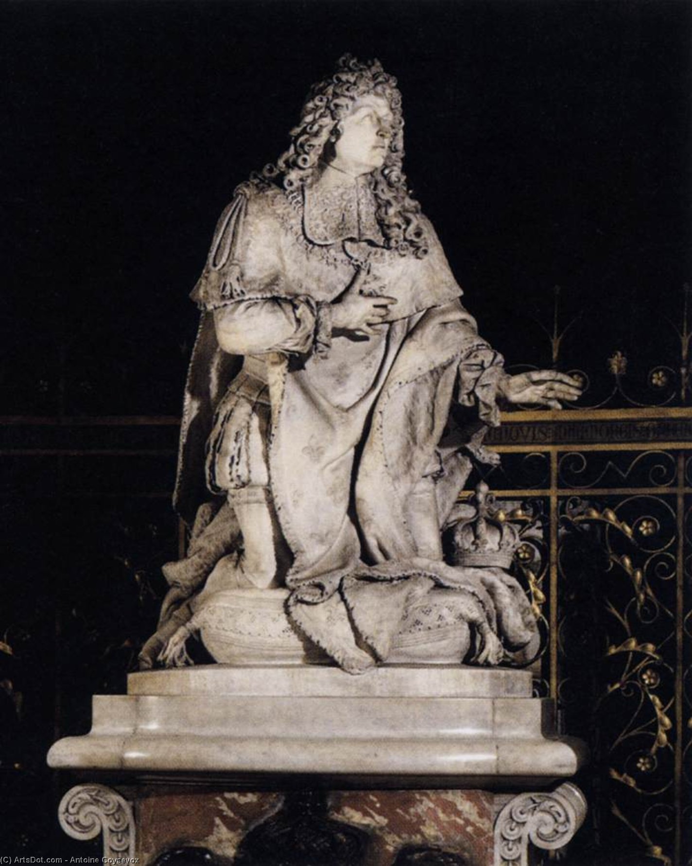 順序 「アート再現 ルイスXIV, 1708 バイ Antoine Coysevox (1640-1720, France) | ArtsDot.com