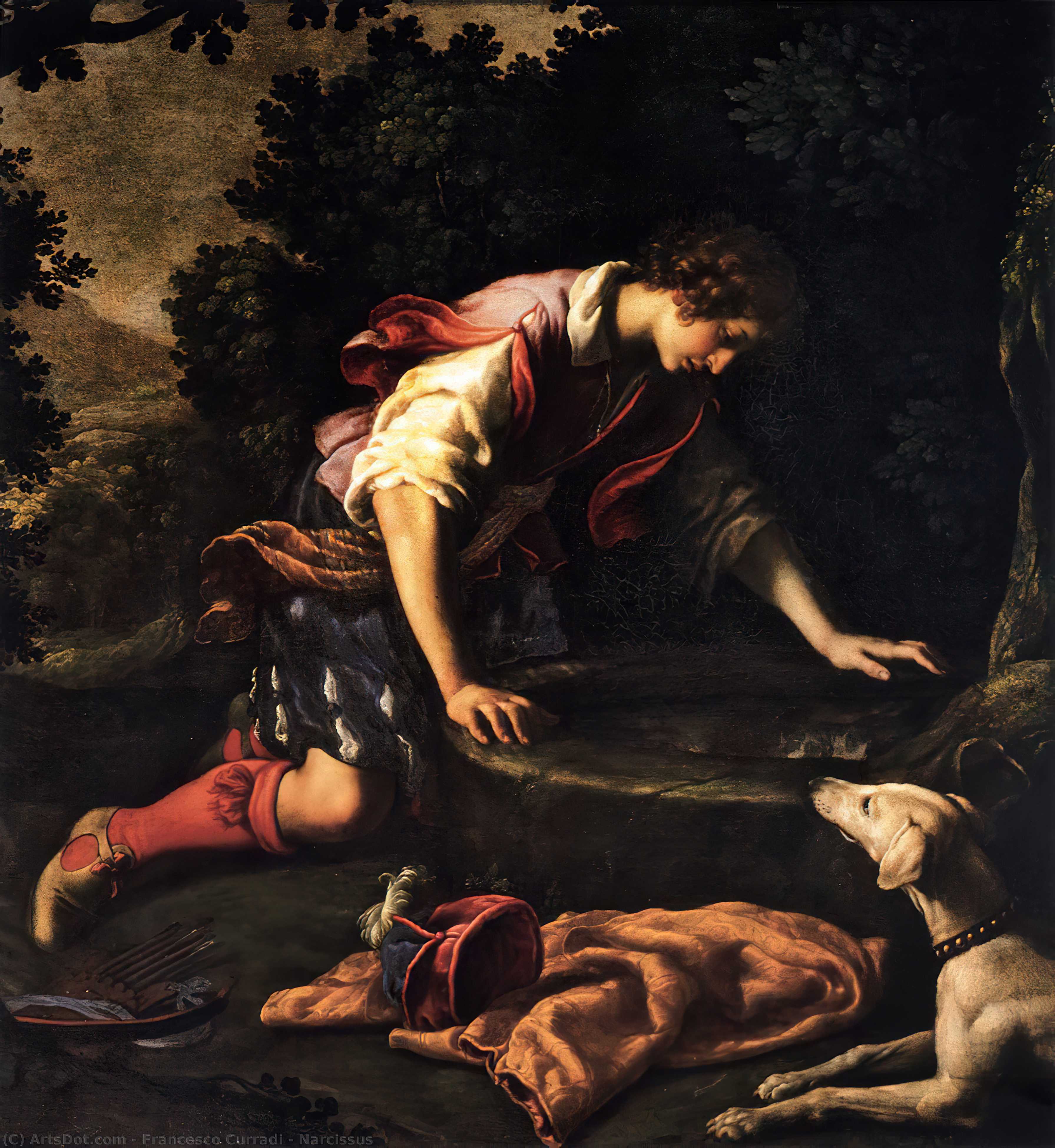 Order Artwork Replica Narcissus by Francesco Curradi (1570-1661, Italy) | ArtsDot.com