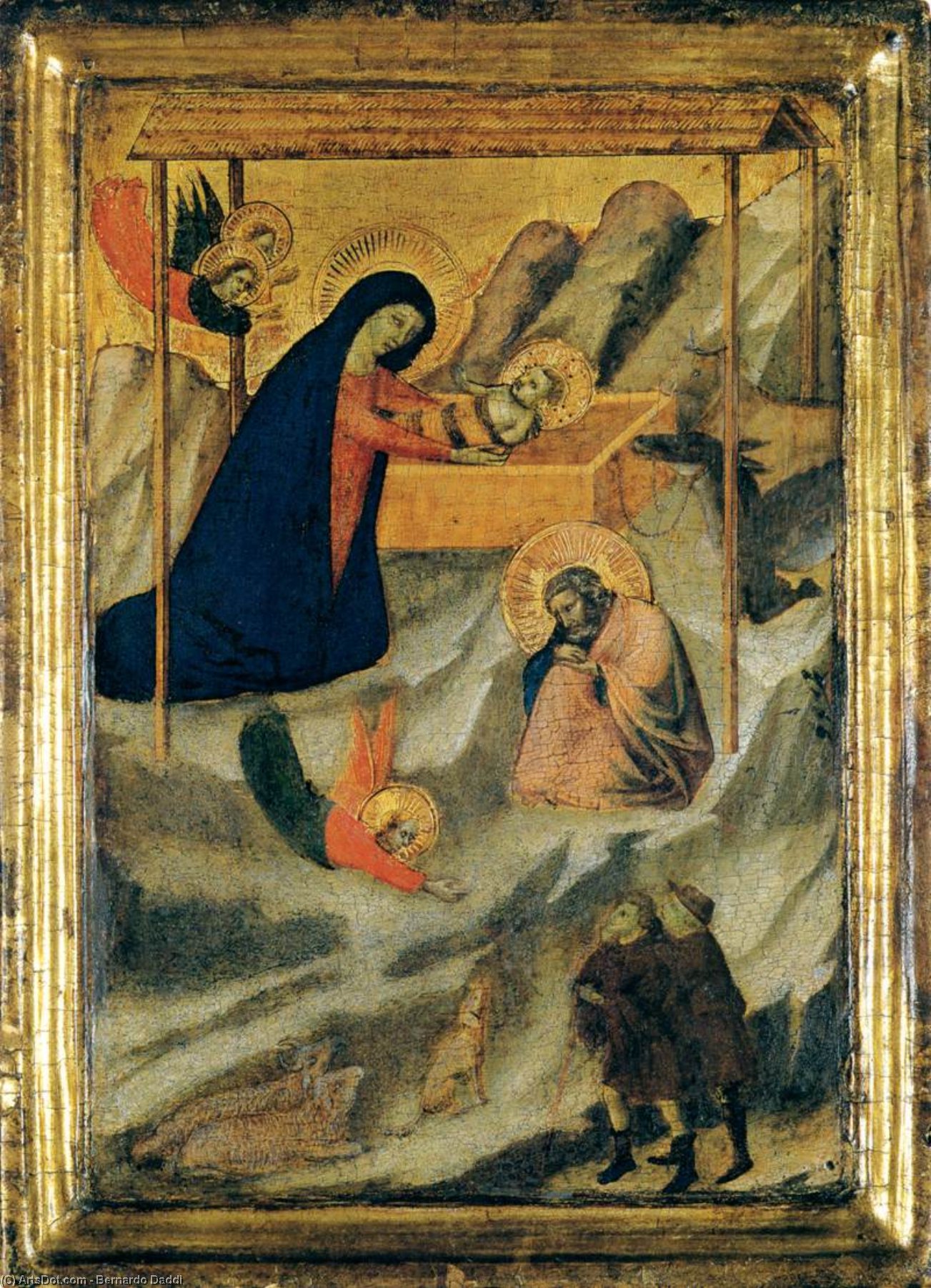 Buy Museum Art Reproductions The Nativity, 1340 by Bernardo Daddi (1290-1348, Italy) | ArtsDot.com