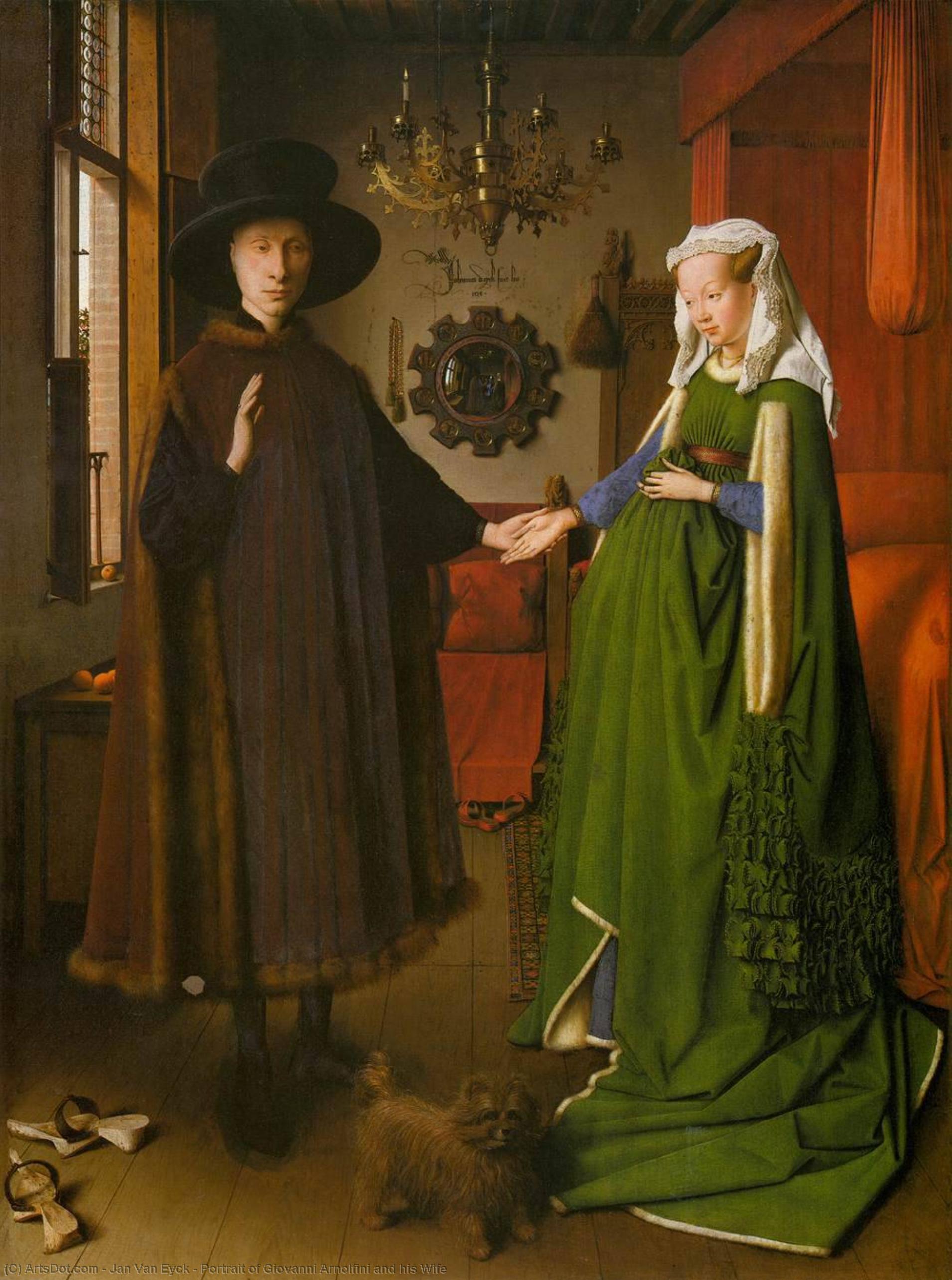 Buy Museum Art Reproductions Portrait of Giovanni Arnolfini and his Wife, 1434 by Jan Van Eyck (1390-1441, Netherlands) | ArtsDot.com