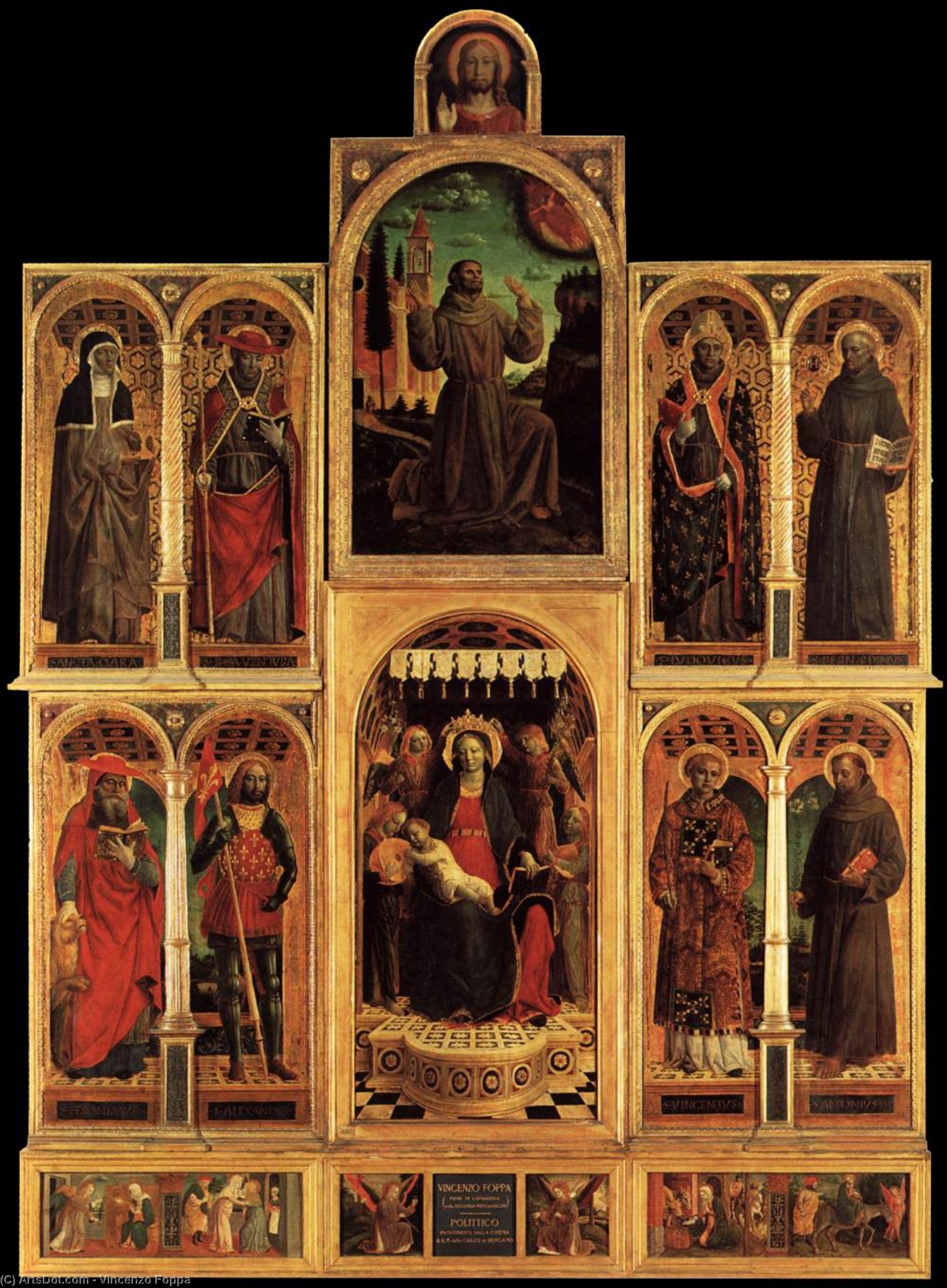 Order Oil Painting Replica Altarpiece, 1476 by Vincenzo Foppa (1427-1515, Italy) | ArtsDot.com