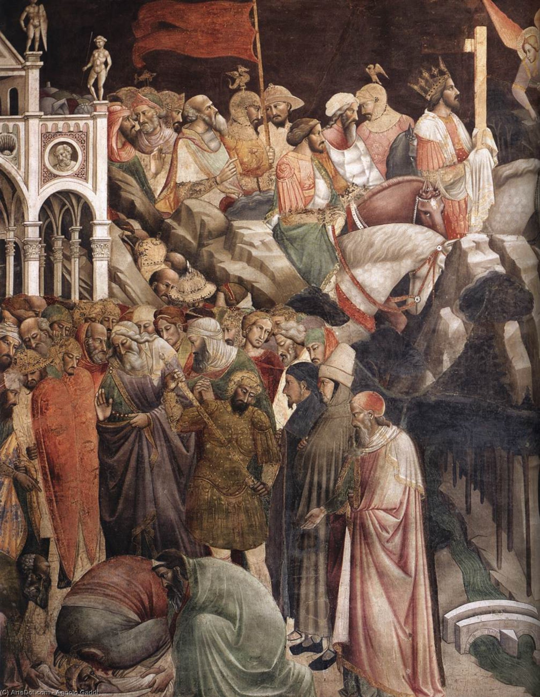 Buy Museum Art Reproductions The Triumph of the Cross (detail), 1380 by Agnolo Gaddi (1350-1396, Italy) | ArtsDot.com