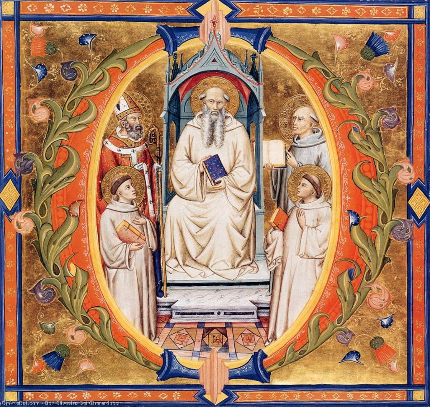 Comprar Reproducciones De Arte Del Museo Gradual de Santa Maria degli Angeli (Folio 90), 1370 de Don Silvestro Dei Gherarducci (1339-1399, Italy) | ArtsDot.com