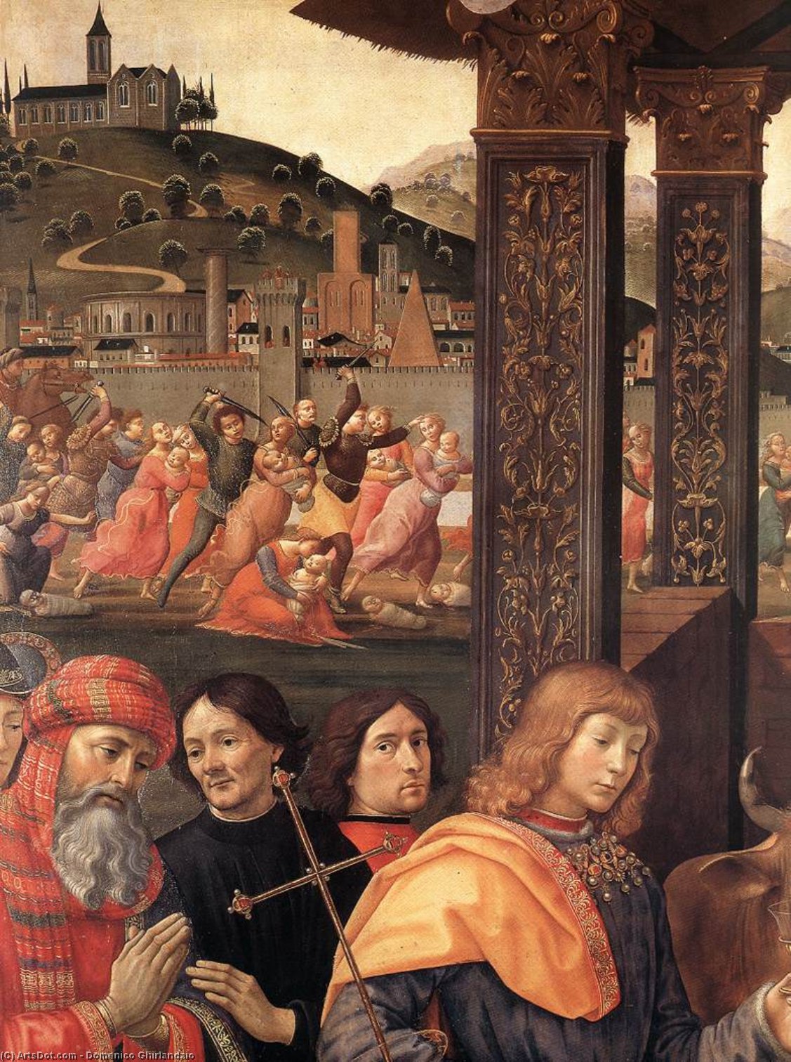 Order Artwork Replica Adoration of the Magi (detail), 1488 by Domenico Ghirlandaio (1449-1494, Italy) | ArtsDot.com
