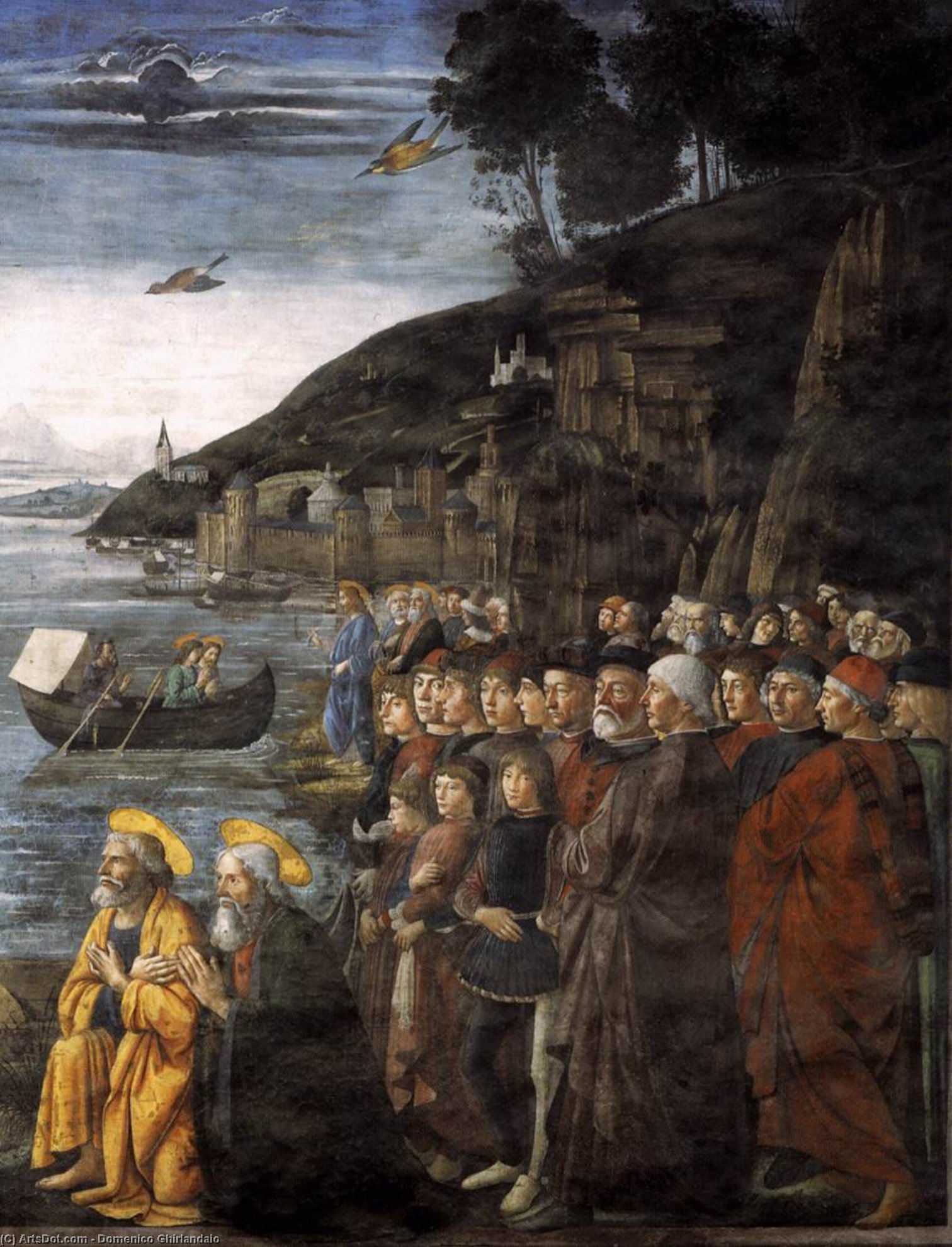 Order Artwork Replica Calling of the Apostles (detail), 1481 by Domenico Ghirlandaio (1449-1494, Italy) | ArtsDot.com