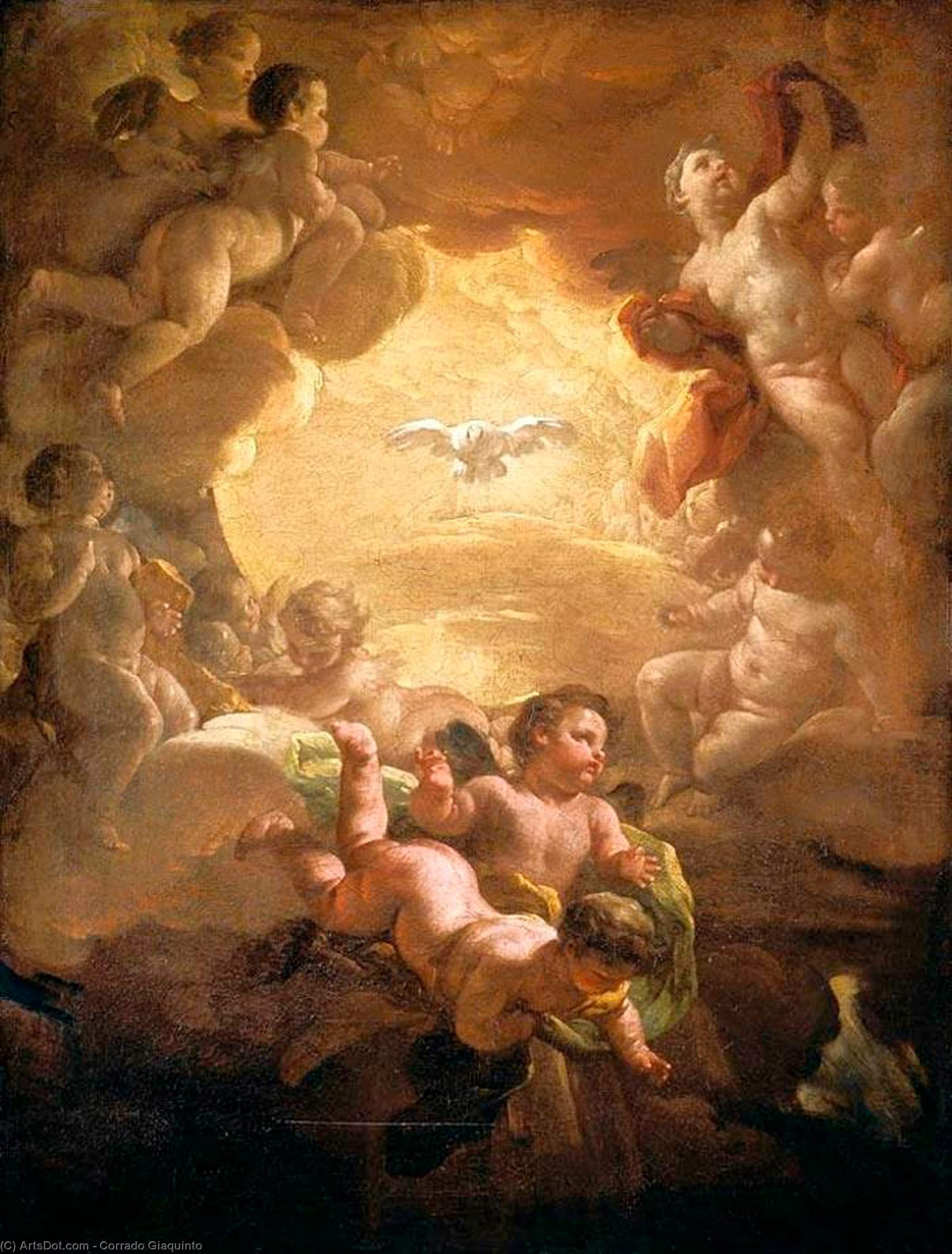 Order Paintings Reproductions The Holy Spirit, 1750 by Corrado Giaquinto (1703-1765, Italy) | ArtsDot.com