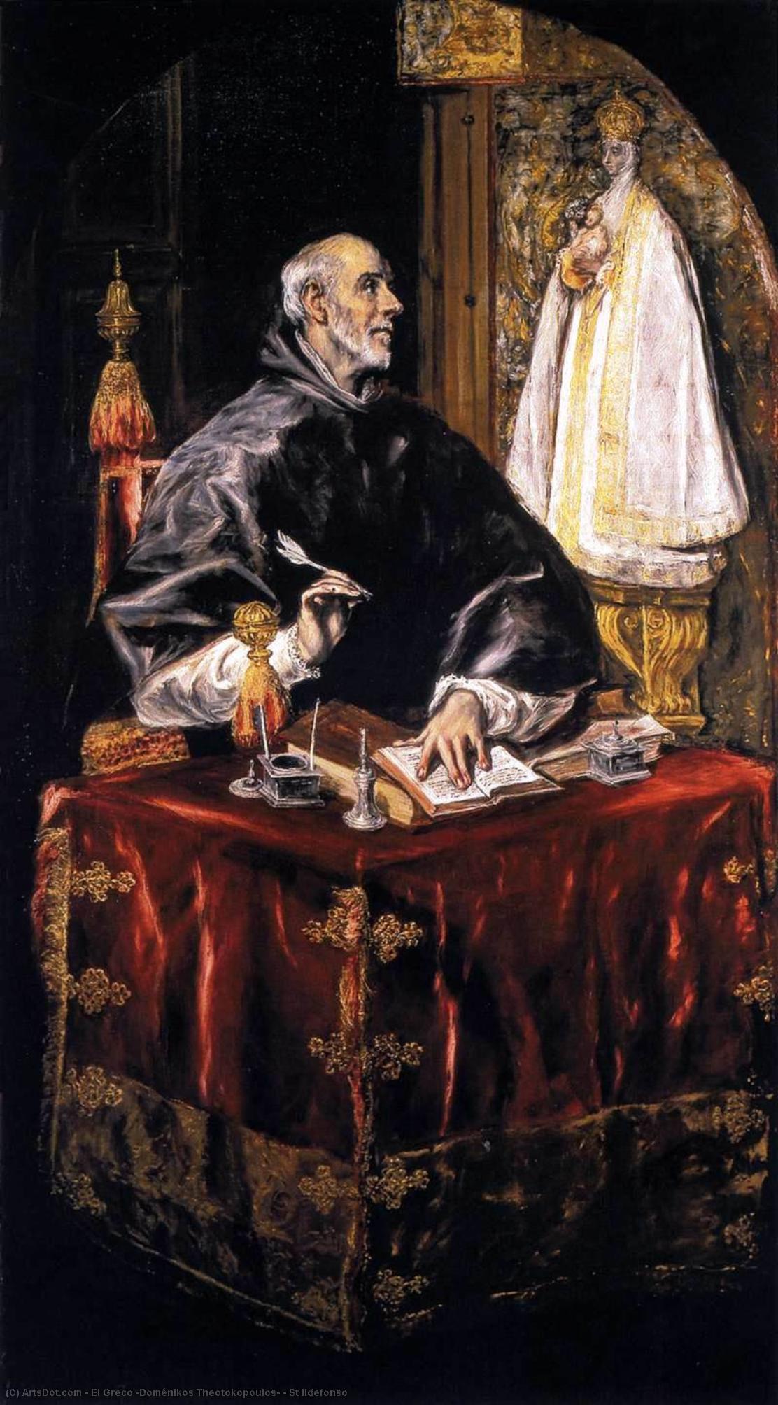 Order Artwork Replica St Ildefonso, 1603 by El Greco (Doménikos Theotokopoulos) (1541-1614, Greece) | ArtsDot.com