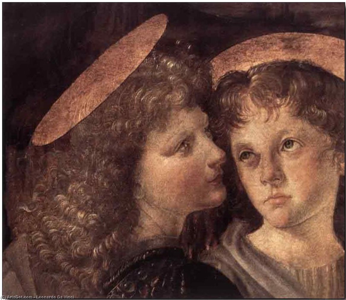 Buy Museum Art Reproductions The Baptism of Christ (detail), 1472 by Leonardo Da Vinci (1452-1519, Italy) | ArtsDot.com