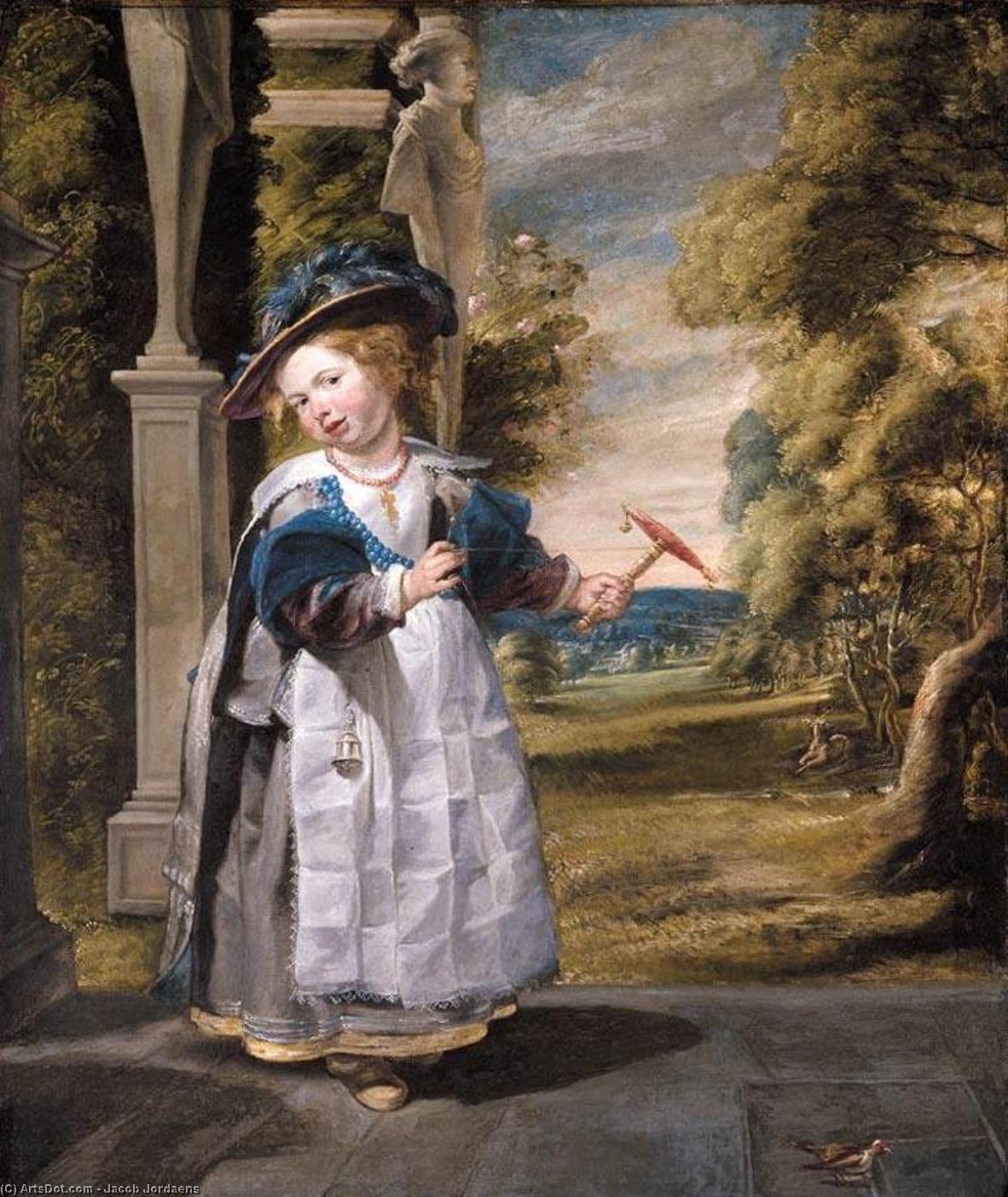 Order Artwork Replica Portrait of the Painter`s Daughter Anna Catharina, 1635 by Jacob Jordaens (1593-1678, Belgium) | ArtsDot.com
