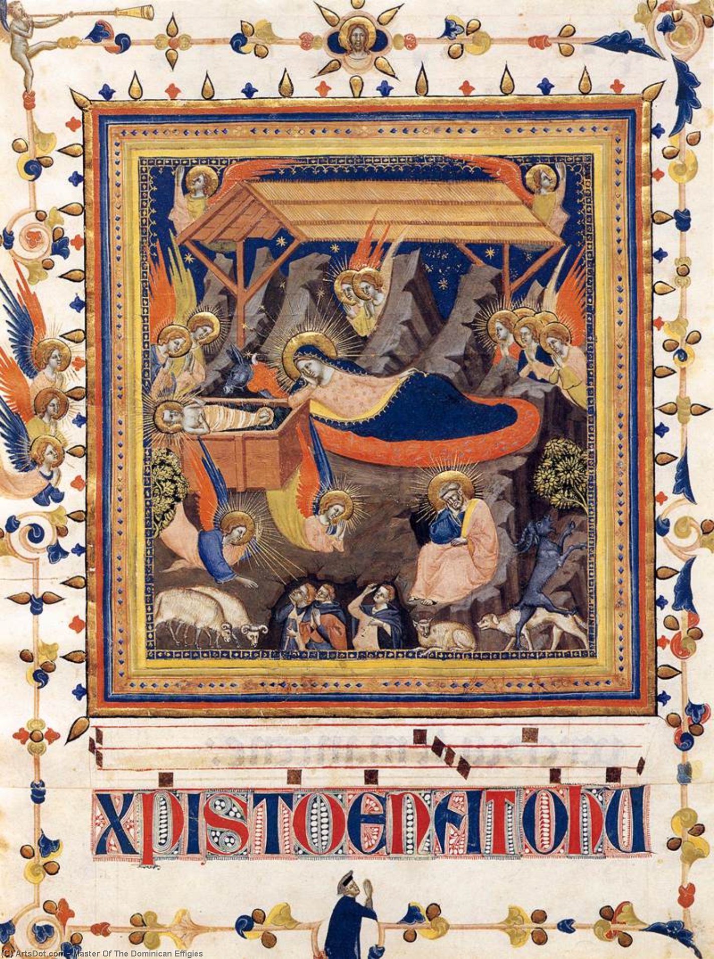 Laudario of the Compagnia di Sant`Agnese, 1320 by Master Of The Dominican Effigies Master Of The Dominican Effigies | ArtsDot.com
