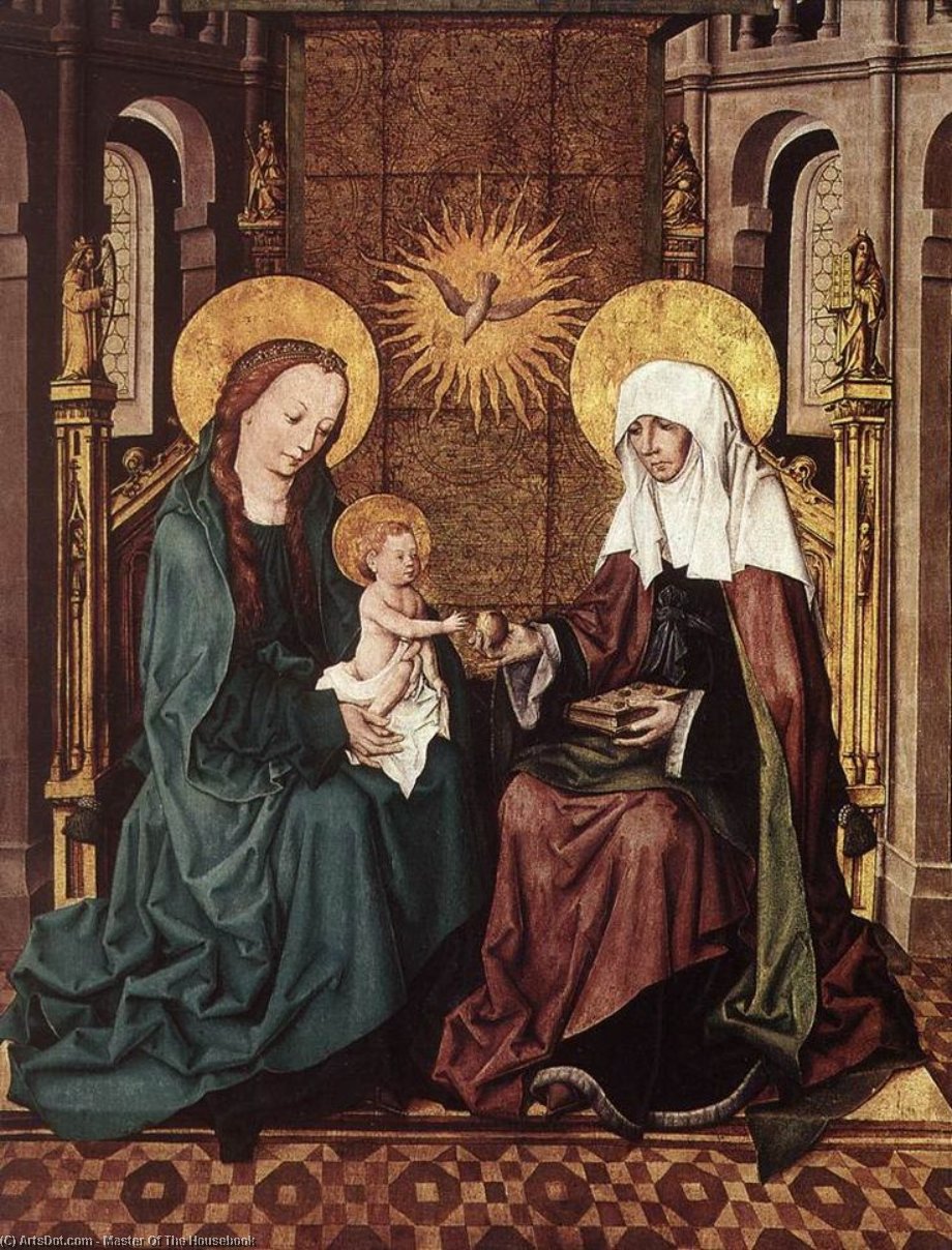 Virgin and Child with St Anne, 1490 by Master Of The Housebook Master Of The Housebook | ArtsDot.com
