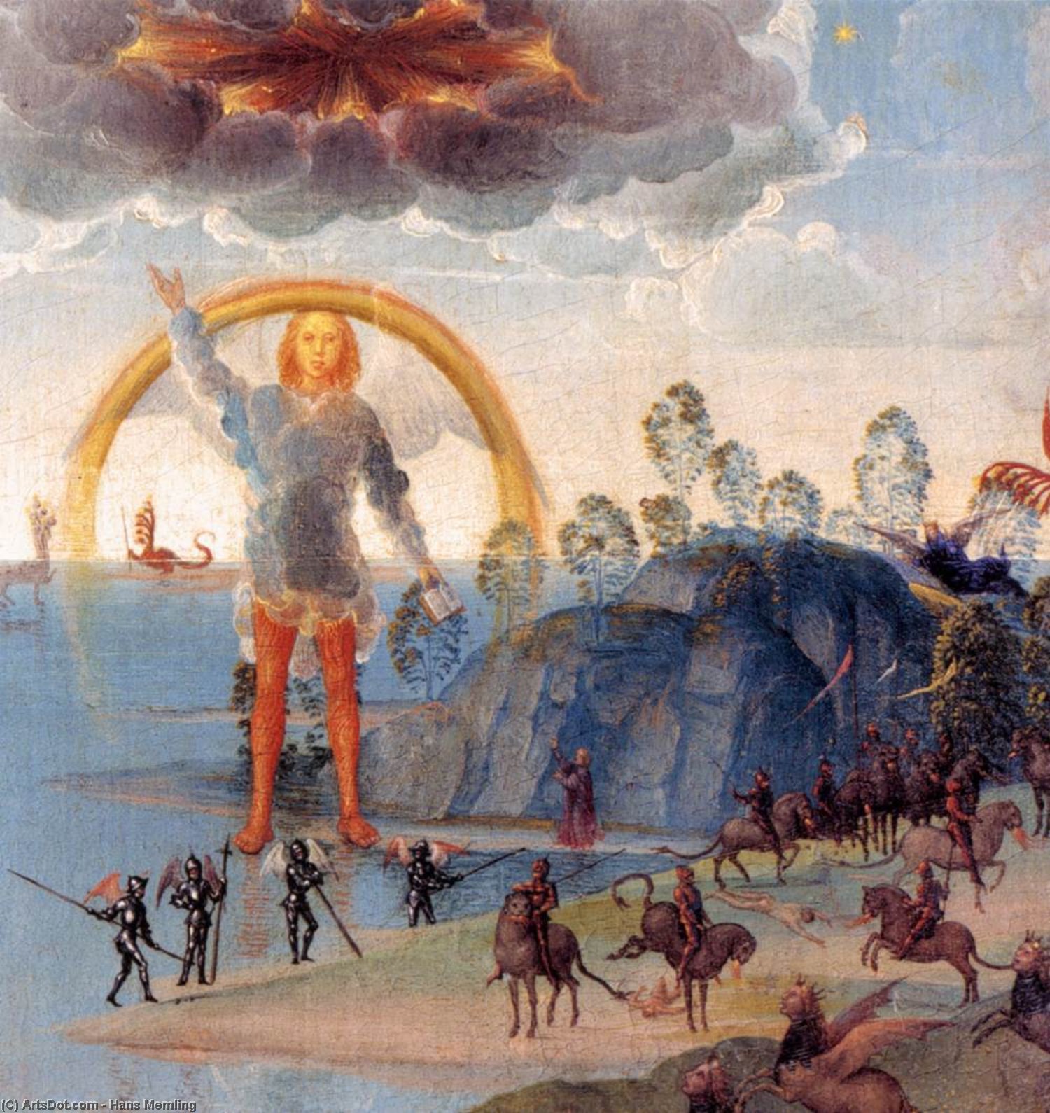 顺序 畫複製 圣约翰·阿尔塔吉(详细情况)(13), 1474 通过 Hans Memling (1430-1494, Germany) | ArtsDot.com