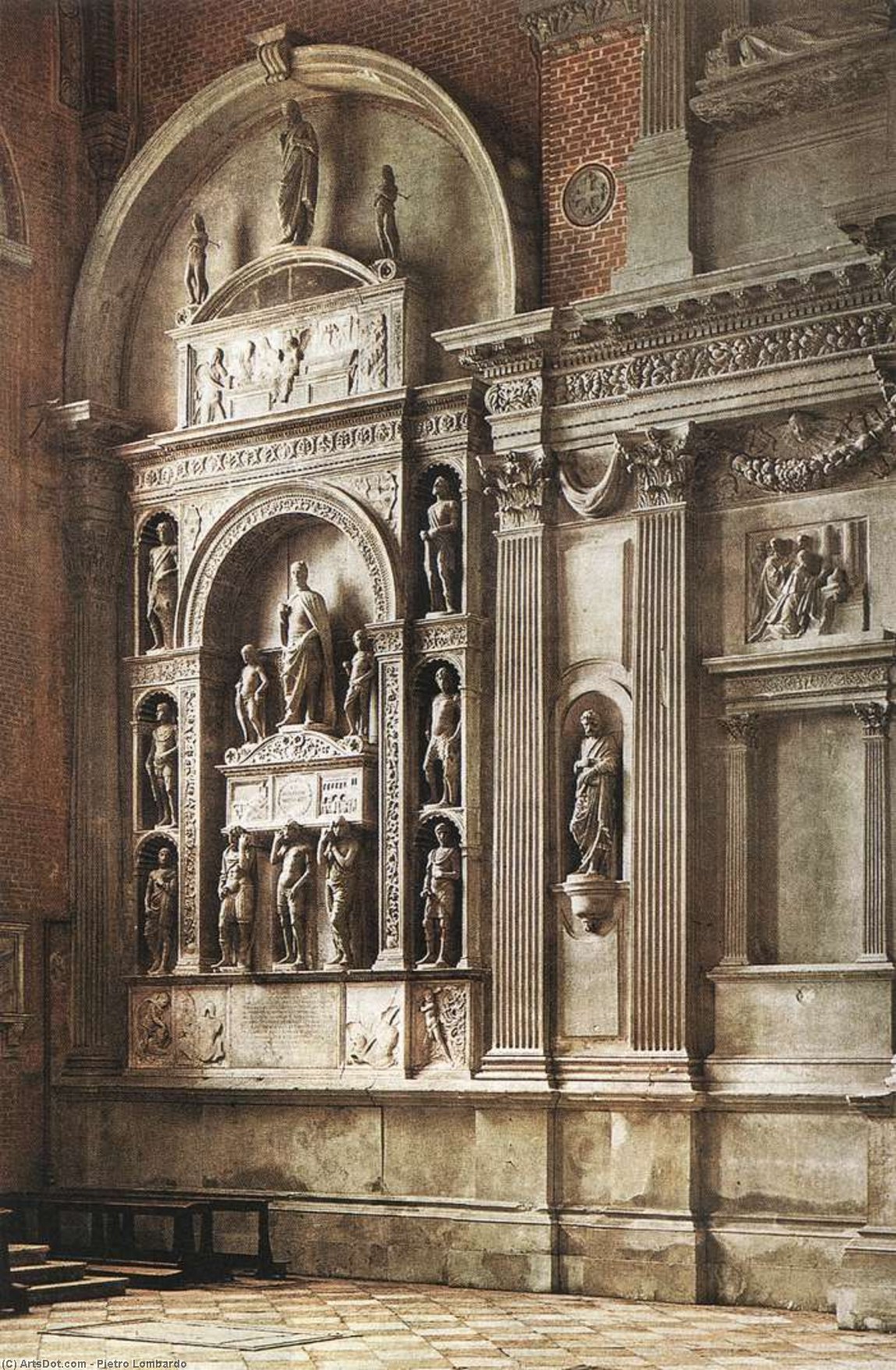 Order Oil Painting Replica Monument of Pietro Mocenigo, 1476 by Pietro Lombardo (1435-1515, Switzerland) | ArtsDot.com