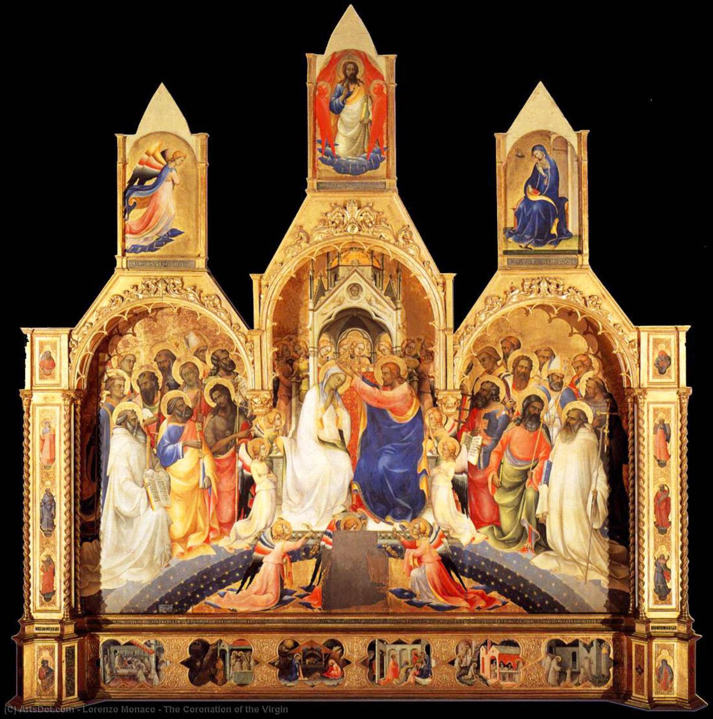 Order Oil Painting Replica The Coronation of the Virgin, 1414 by Lorenzo Monaco (1370-1425, Italy) | ArtsDot.com