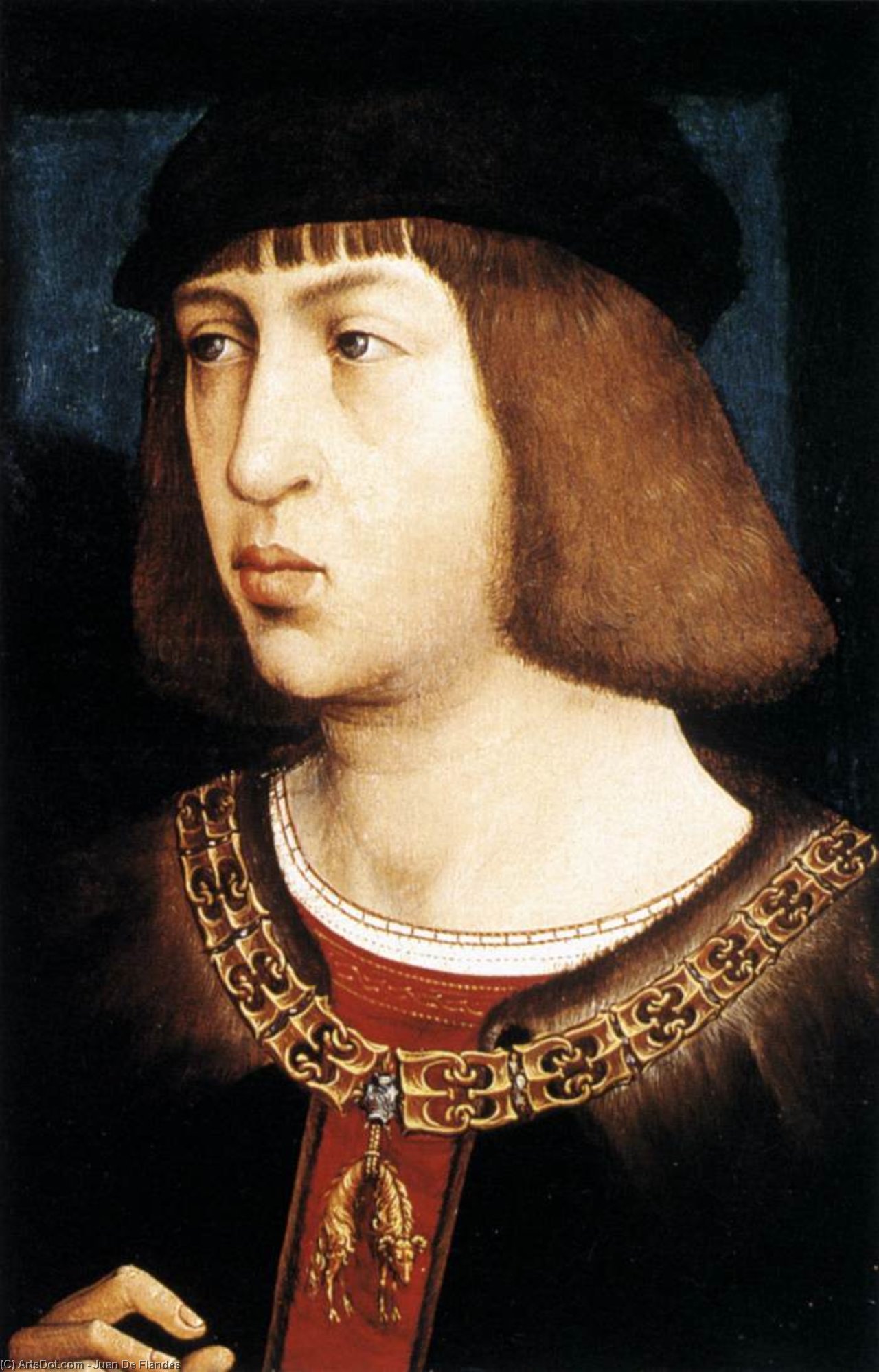 Order Oil Painting Replica Portrait of Philip the Handsome, 1496 by Juan De Flandes (1460-1519, Belgium) | ArtsDot.com
