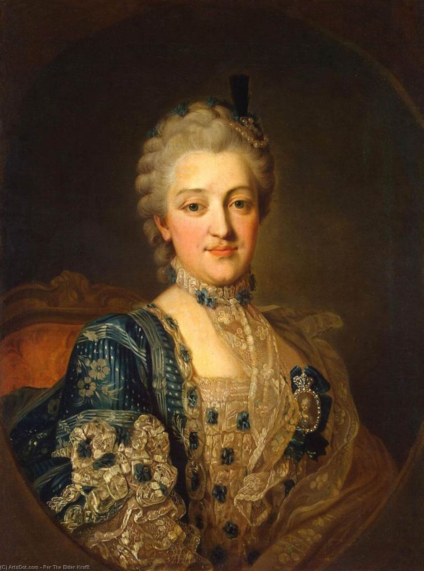 Order Artwork Replica Portrait of Natalia Alexandrovna Repnina, 1767 by Per The Elder Krafft (1724-1793, Sweden) | ArtsDot.com