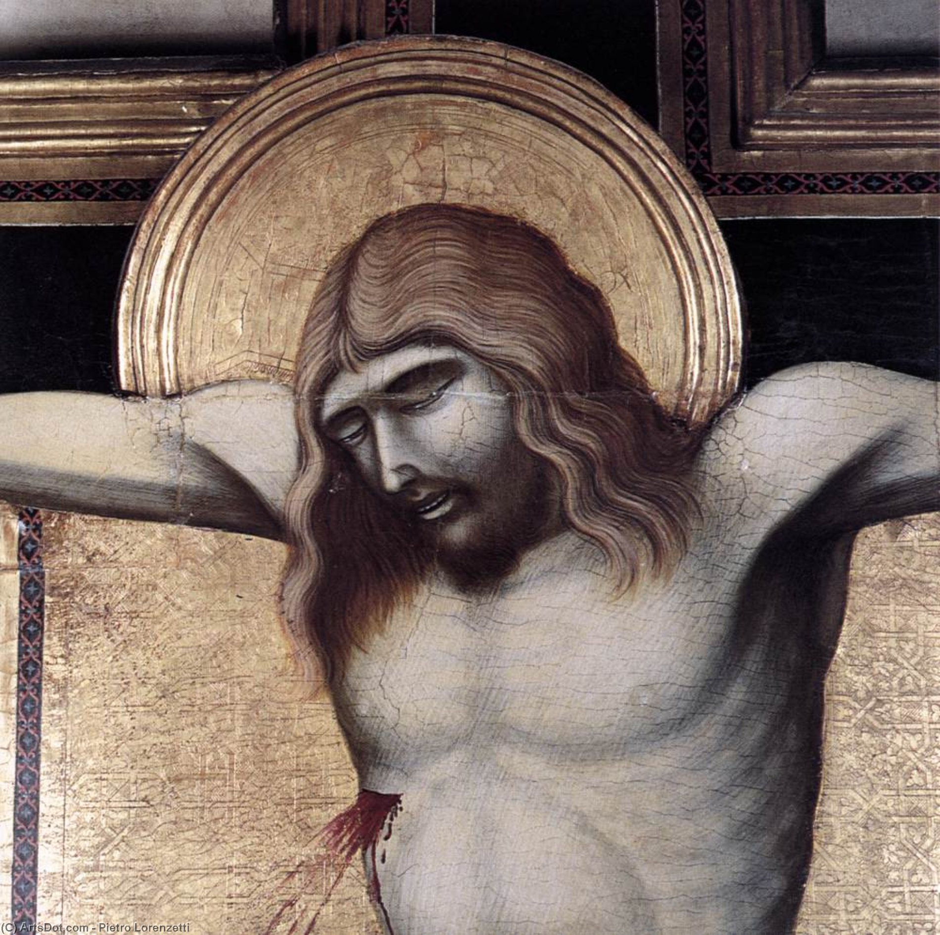 Buy Museum Art Reproductions Crucifix (detail), 1320 by Pietro Lorenzetti (1280-1348, Italy) | ArtsDot.com