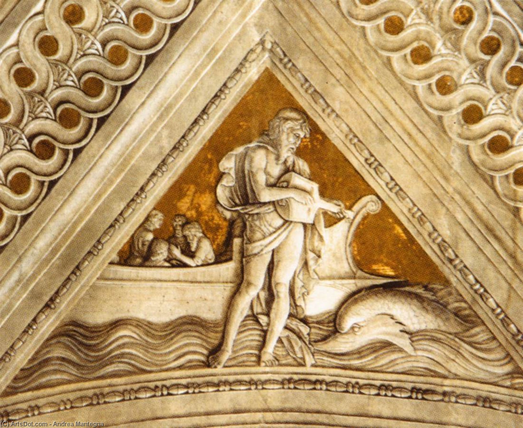 Order Art Reproductions Ceiling decoration (detail), 1465 by Andrea Mantegna (1431-1506, Italy) | ArtsDot.com