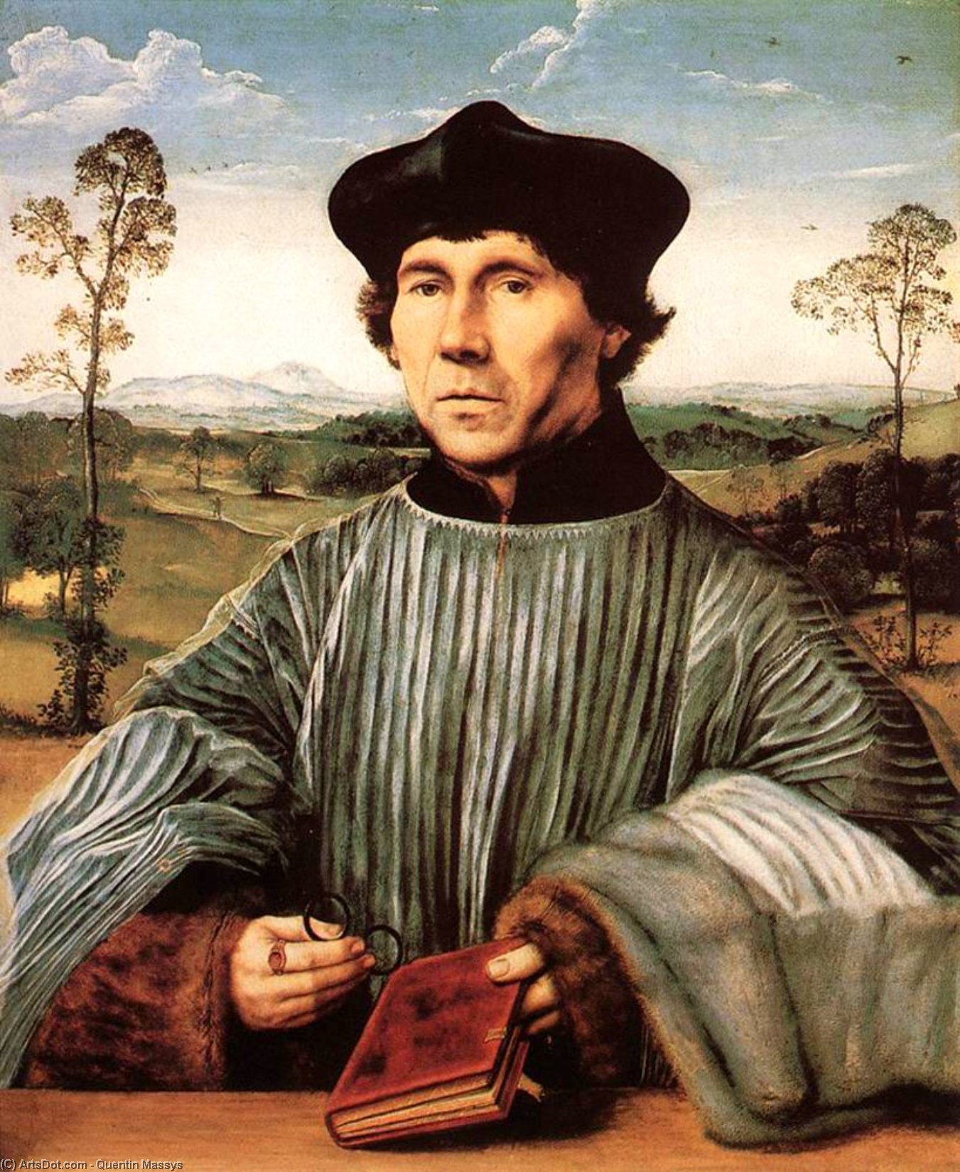 順序 油絵 キヤノンの肖像。, 1510 バイ Quentin Massys (1466-1530, Belgium) | ArtsDot.com