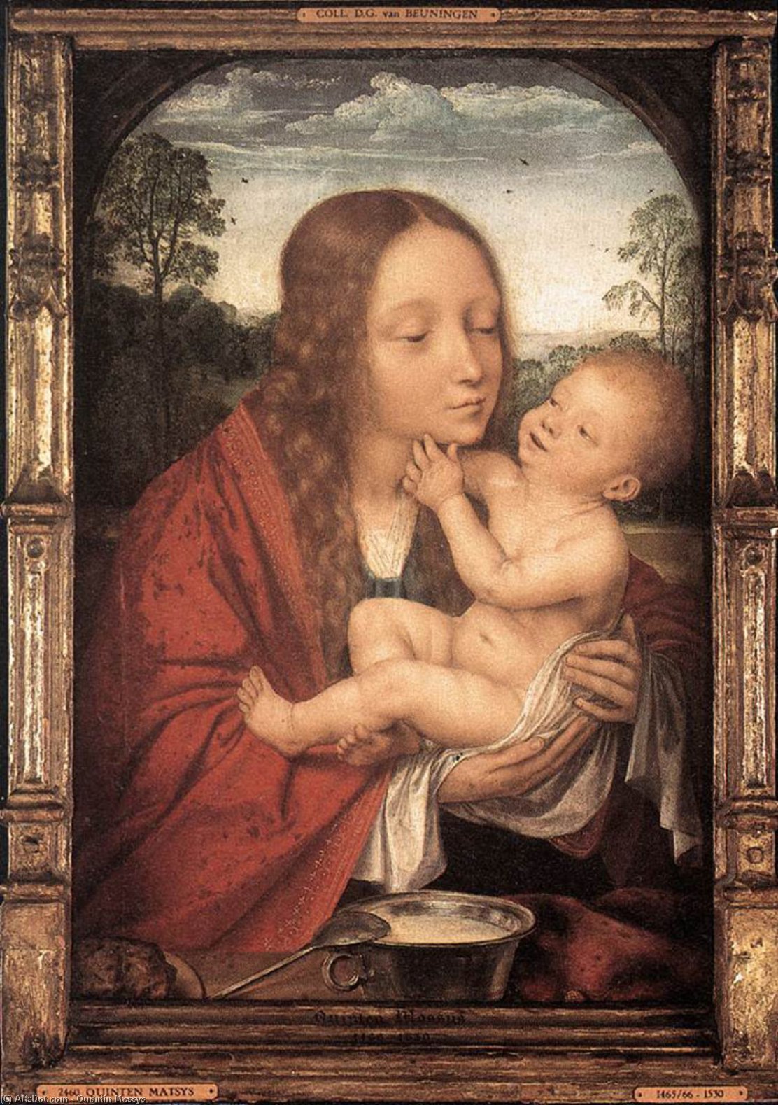 Buy Museum Art Reproductions Virgin and Child in a Landscape by Quentin Massys (1466-1530, Belgium) | ArtsDot.com