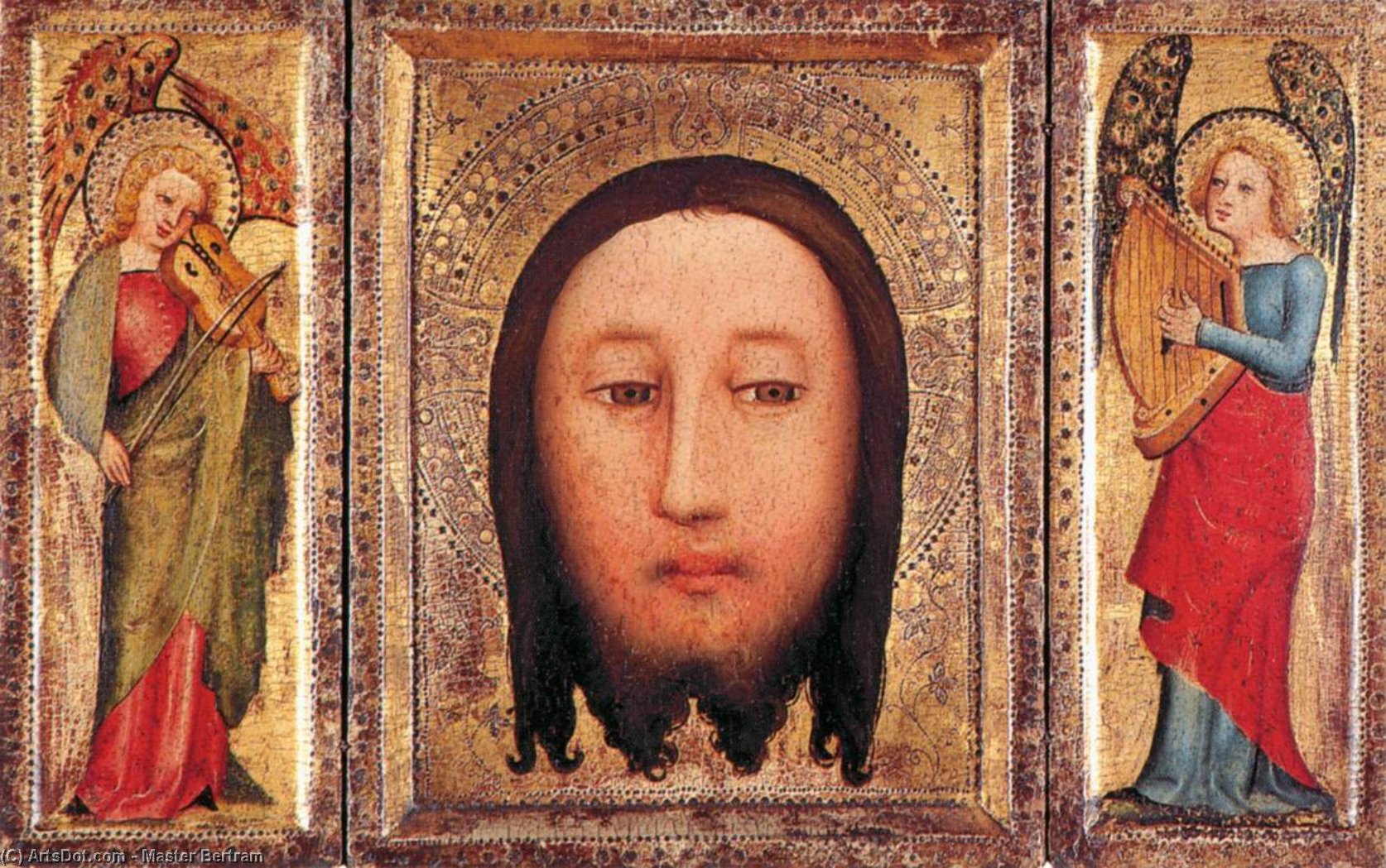 Order Oil Painting Replica Triptych: The Holy Visage of Christ, 1395 by Master Bertram (1345-1415, Germany) | ArtsDot.com