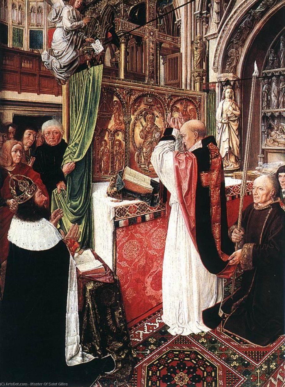 The Mass of St Gilles, 1500 by Master Of Saint Gilles Master Of Saint Gilles | ArtsDot.com