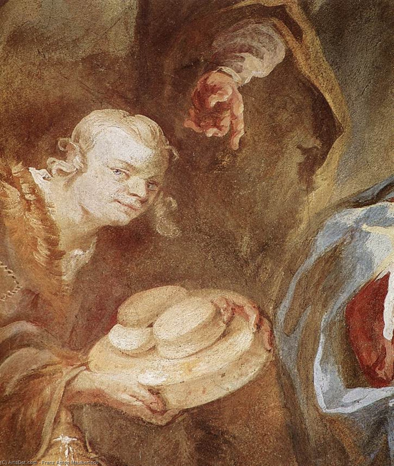 Buy Museum Art Reproductions Adoration of the Shepherds (detail), 1758 by Franz Anton Maulbertsch (1724-1796, Germany) | ArtsDot.com